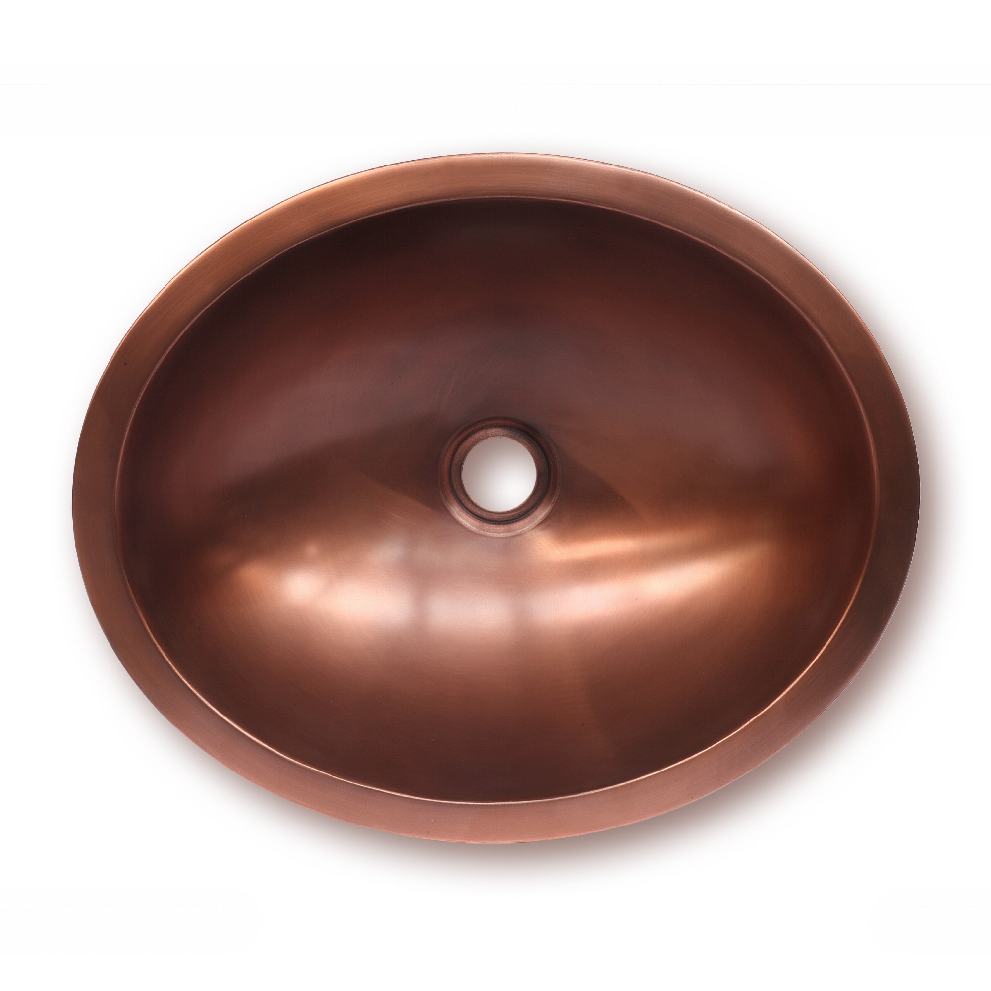 Kupferwaschbecken, kupfer, T 37 cm, B 45 cm, H 12 cm