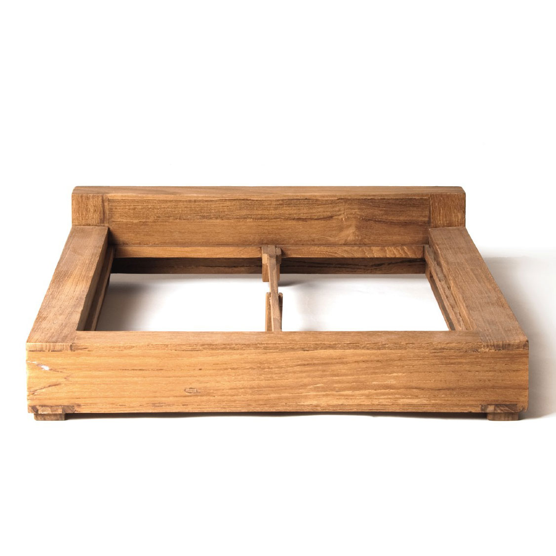 Bettrahmen 'Surabaya' aus recyceltem Teak, natur, B 160 cm, L 200 cm
