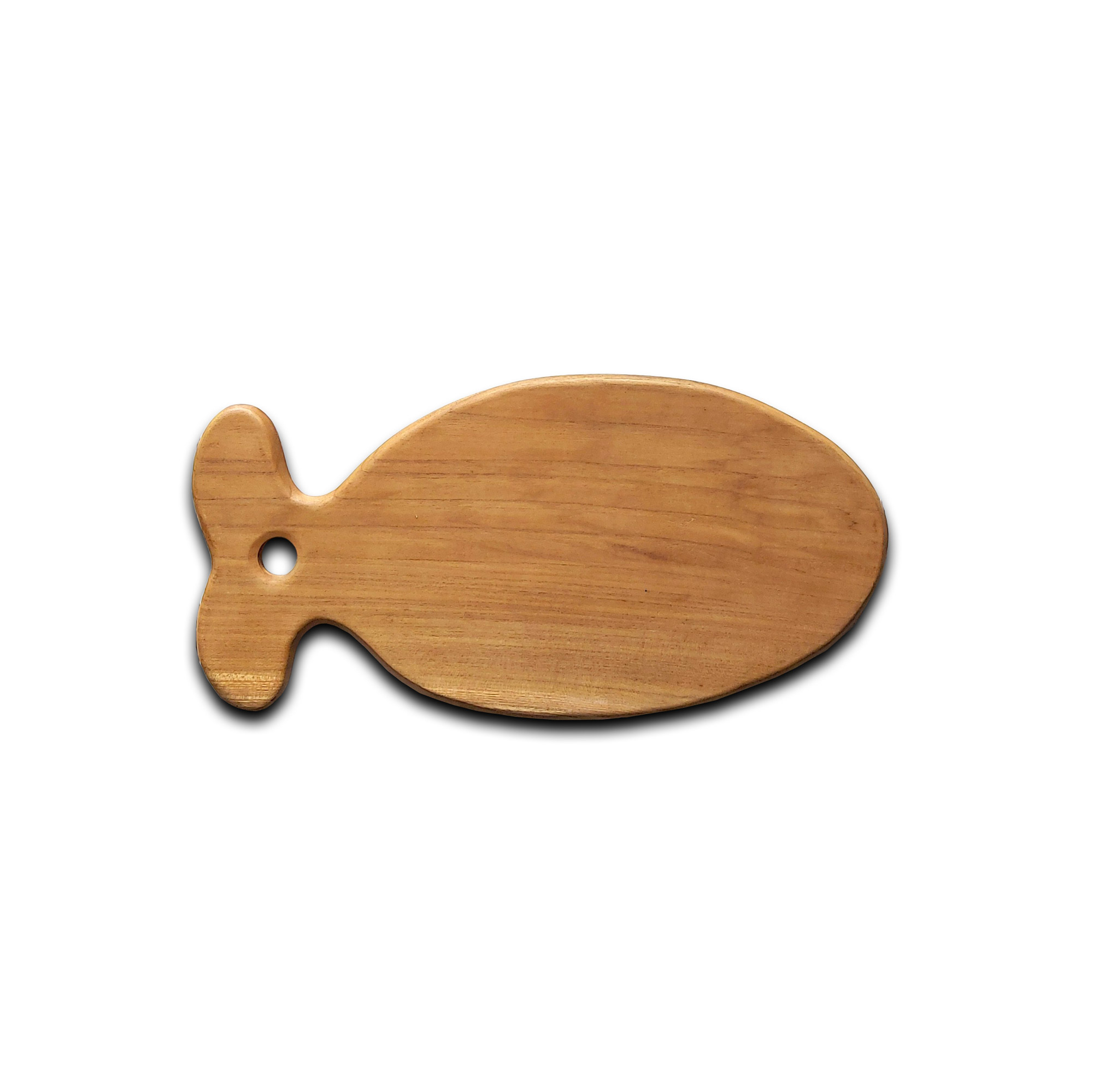 Schneidebrett 'Fisch' aus Teak, B 40 cm, T 20 cm, H 1,5 cm