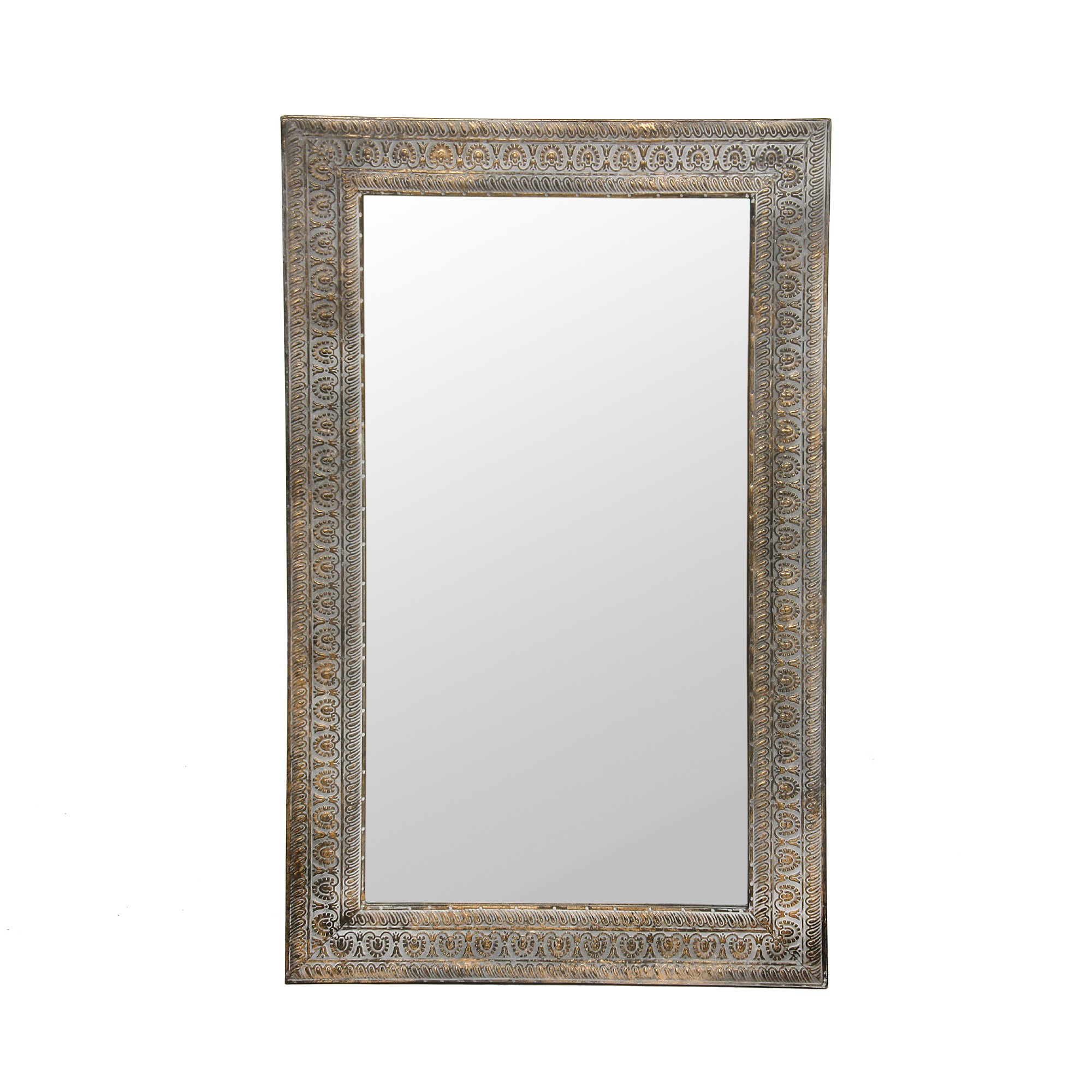 Metall-Spiegel 'Goran', antik gold, B 62 cm, H 99 cm, T 4 cm