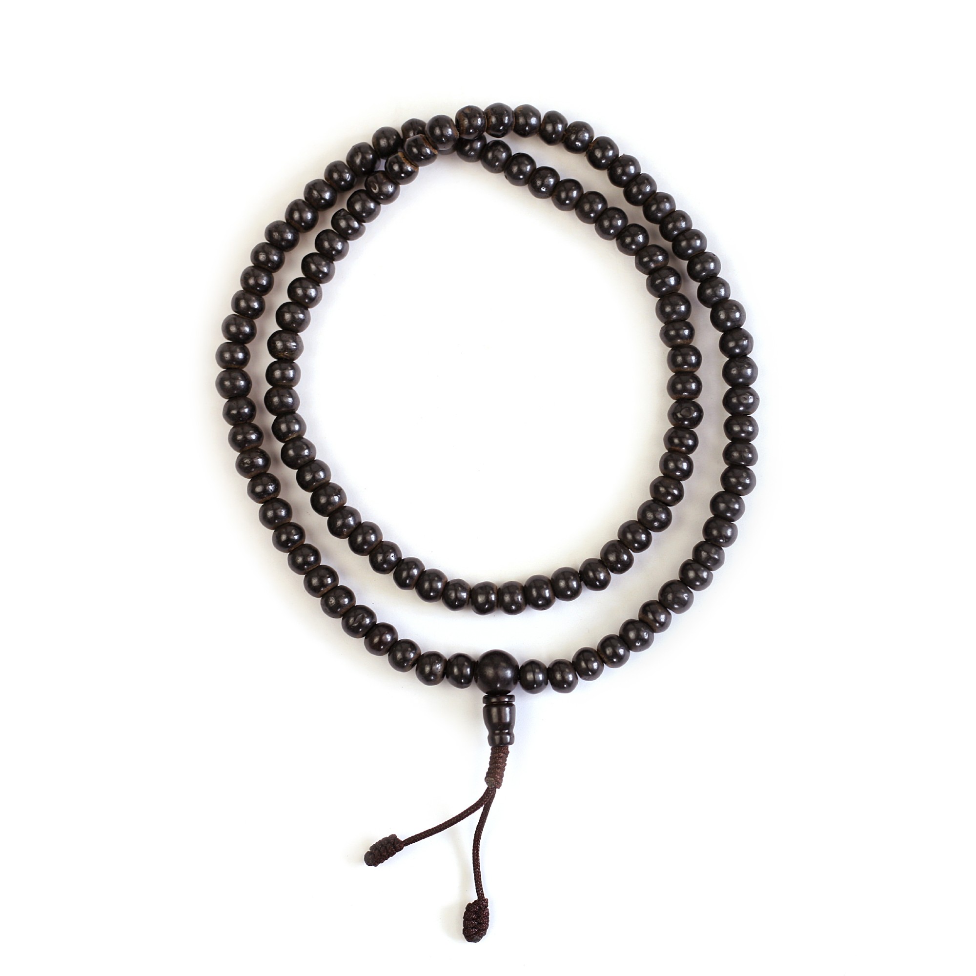 Mala Gebetskette, schwarz, L 74 cm, B 0,8 cm