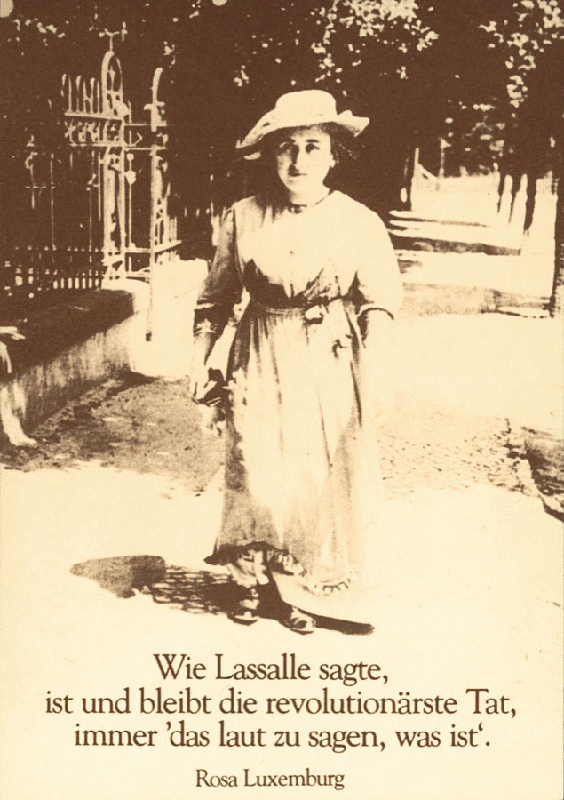 Postkarte 'Rosa Luxemburg'
