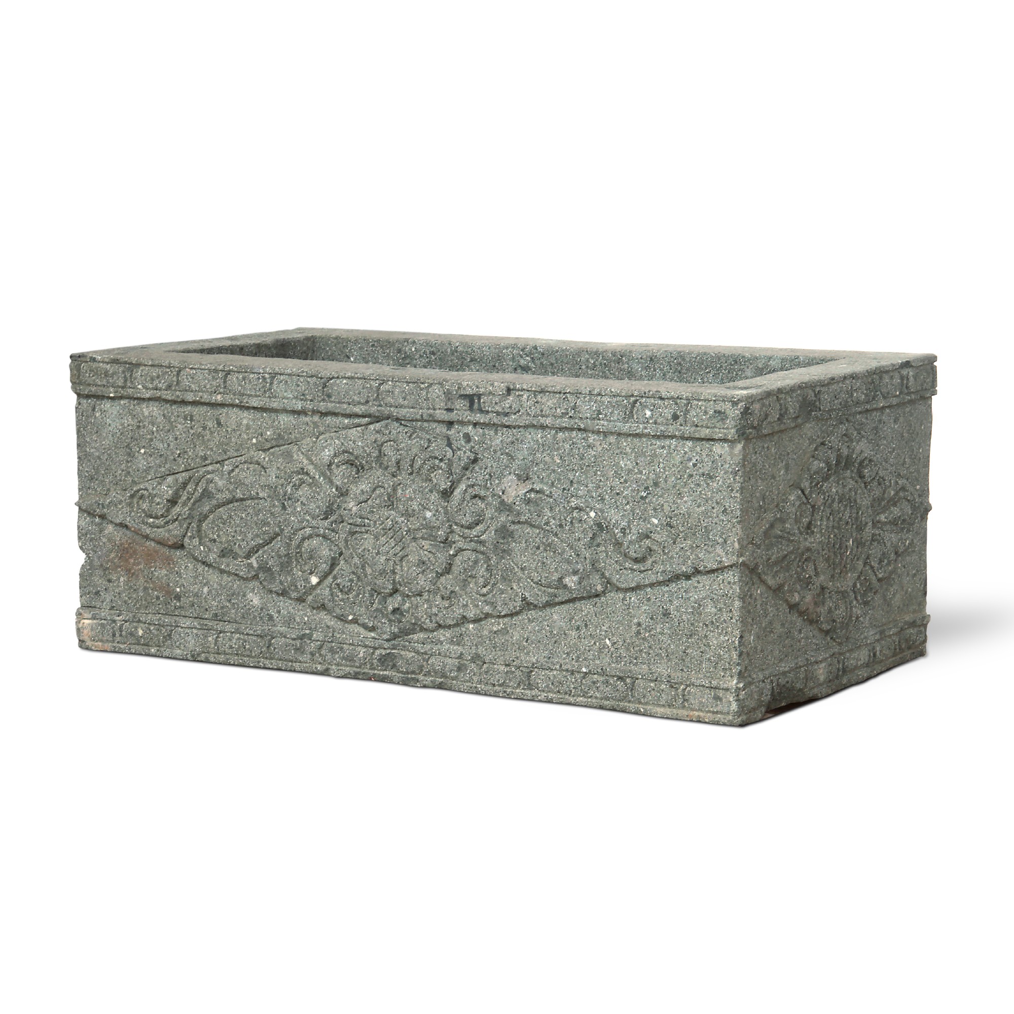 Naturstein Blumenkasten, B 75 cm, L 40 cm, H 32 cm