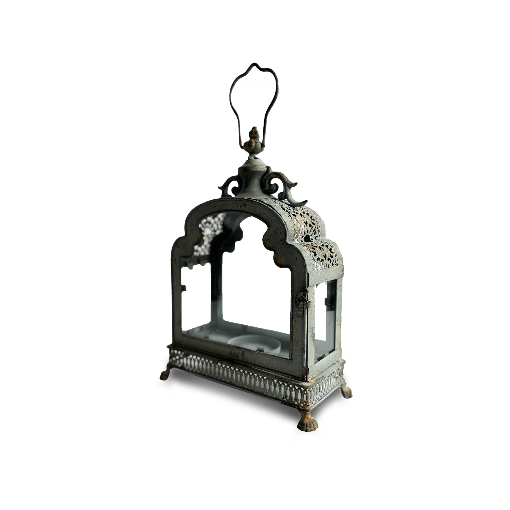 Laterne 'Octave', aus Metall und Glas, H 34,5 cm, B 24,5 cm, L 13 cm