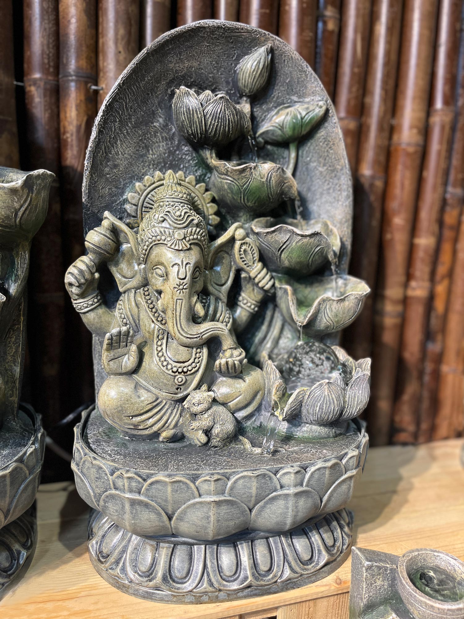 Indoor Wasserspiel 'Ganesha', H 55 cm, B 36 cm, L 32 cm
