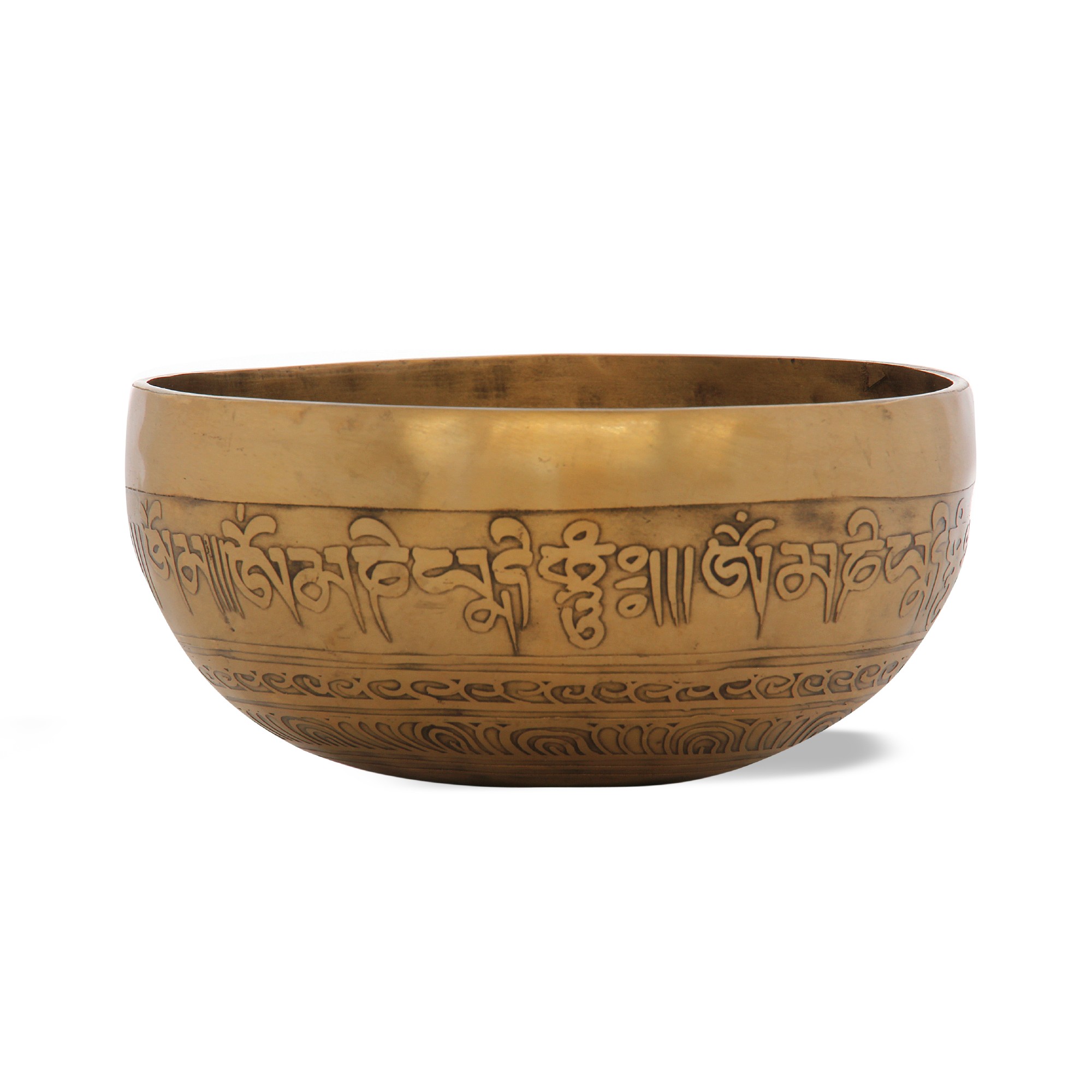 Klangschale aus Messing, Ø 14 cm, H 6,5 cm