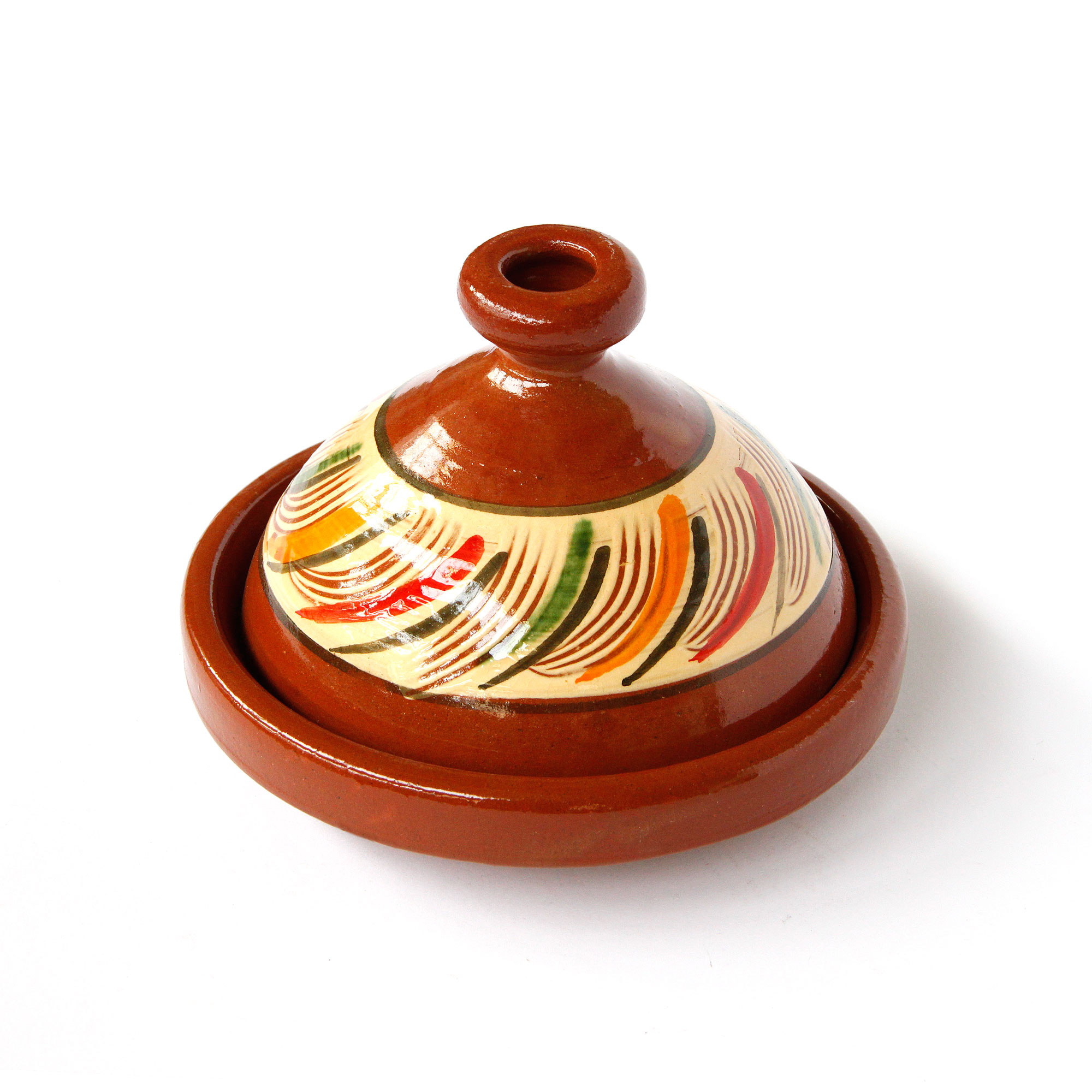 Tajine 'Tetouan', braun, multicolor, Ø 20 cm