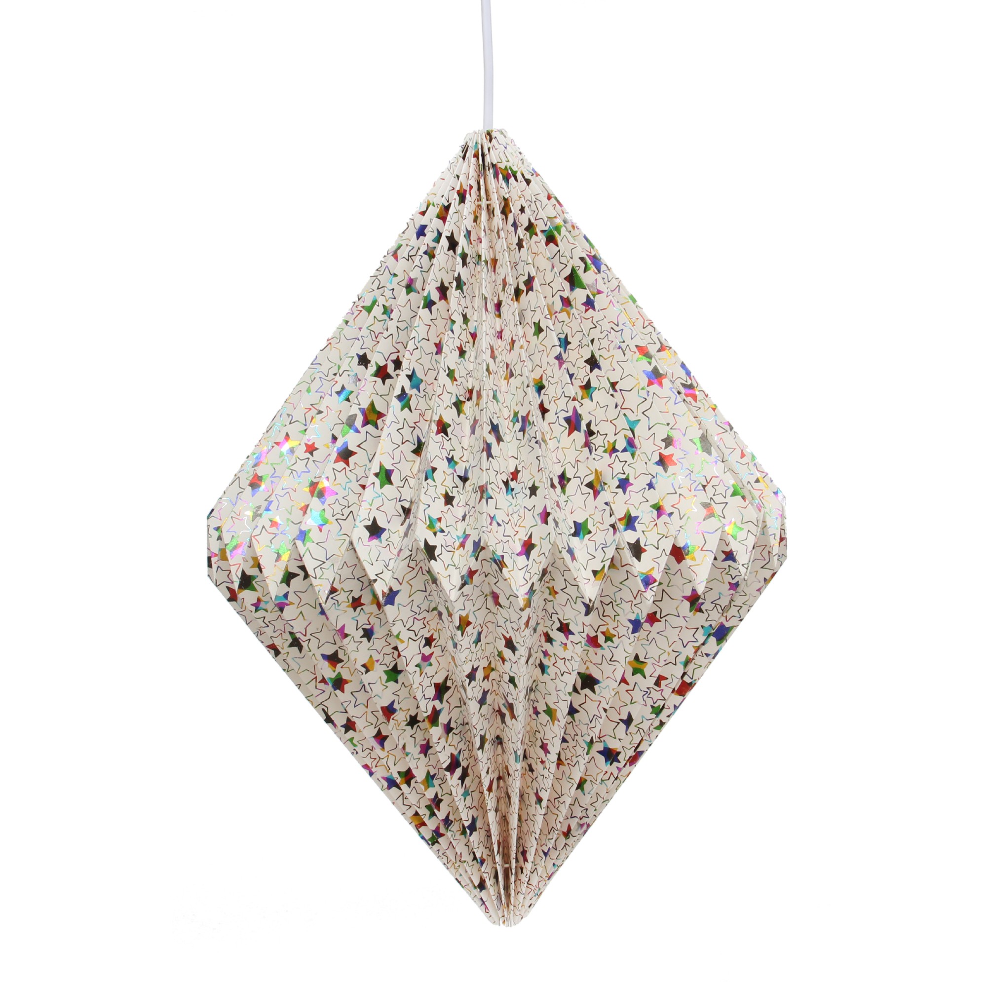 Papierlampe 'Sterne', multicolor, Ø 33 cm, H 42 cm