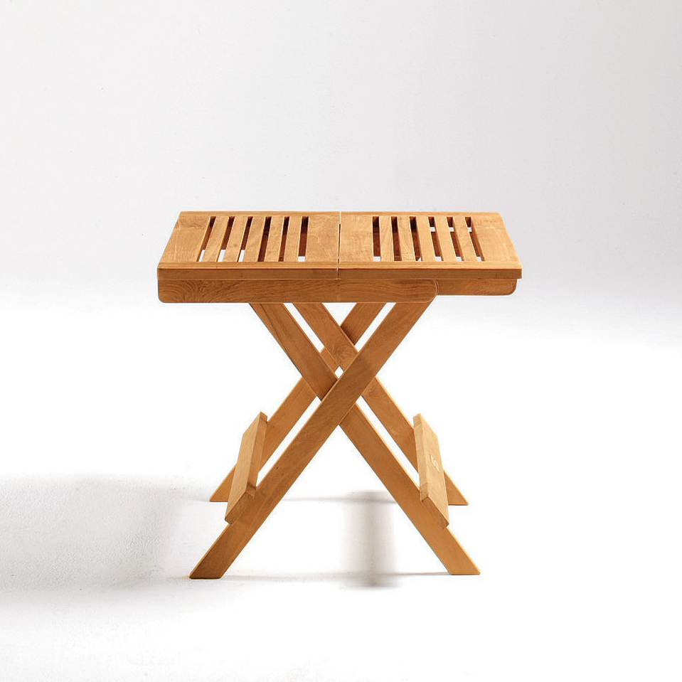 Picknick-Tisch 'Helsingborg' klappbar, Teakholz, natur, L 50 cm, B 50 cm, H 40 cm