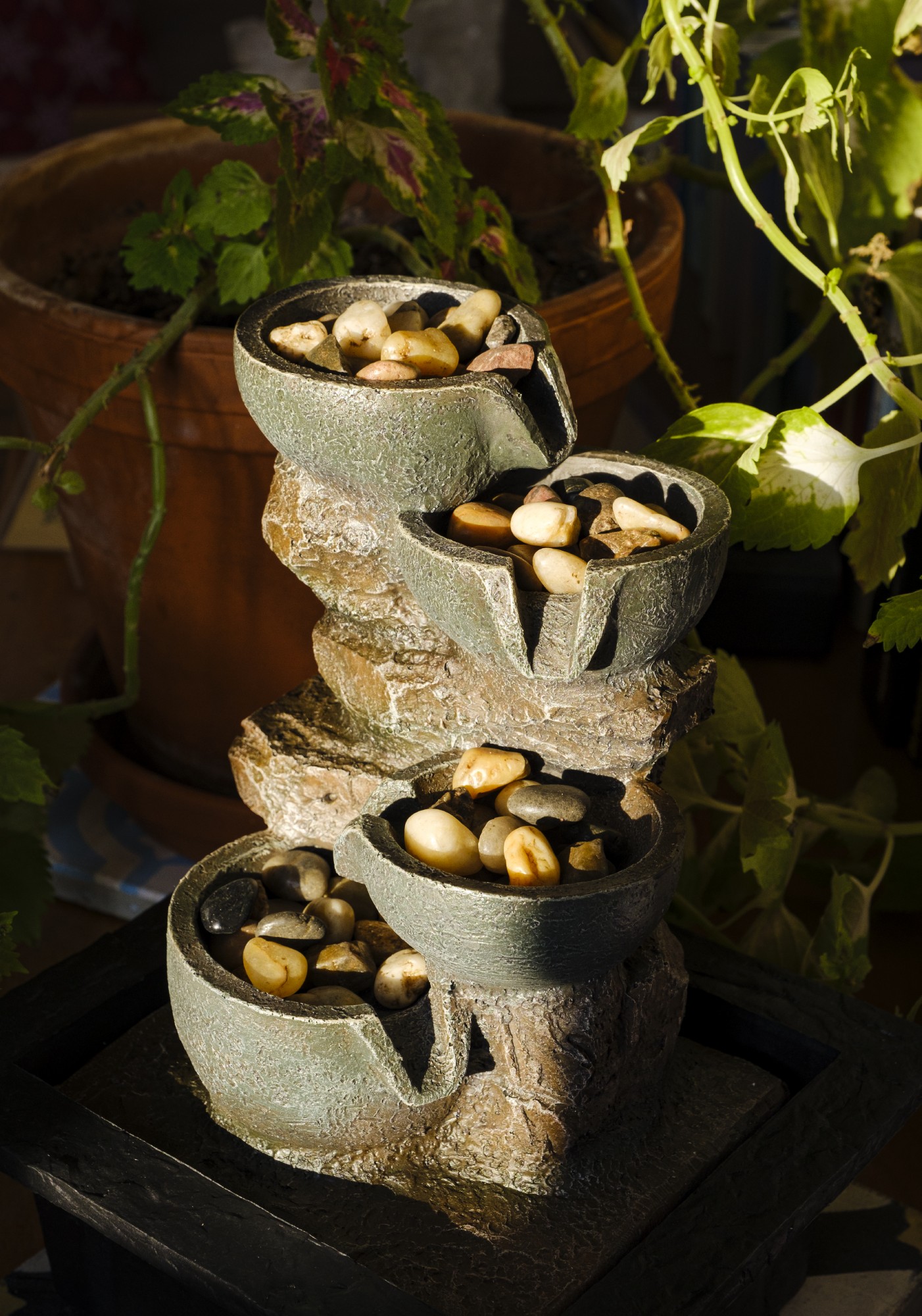 Brunnen 'Wasserfall', H 27 cm, B 19 cm, L 21,5 cm