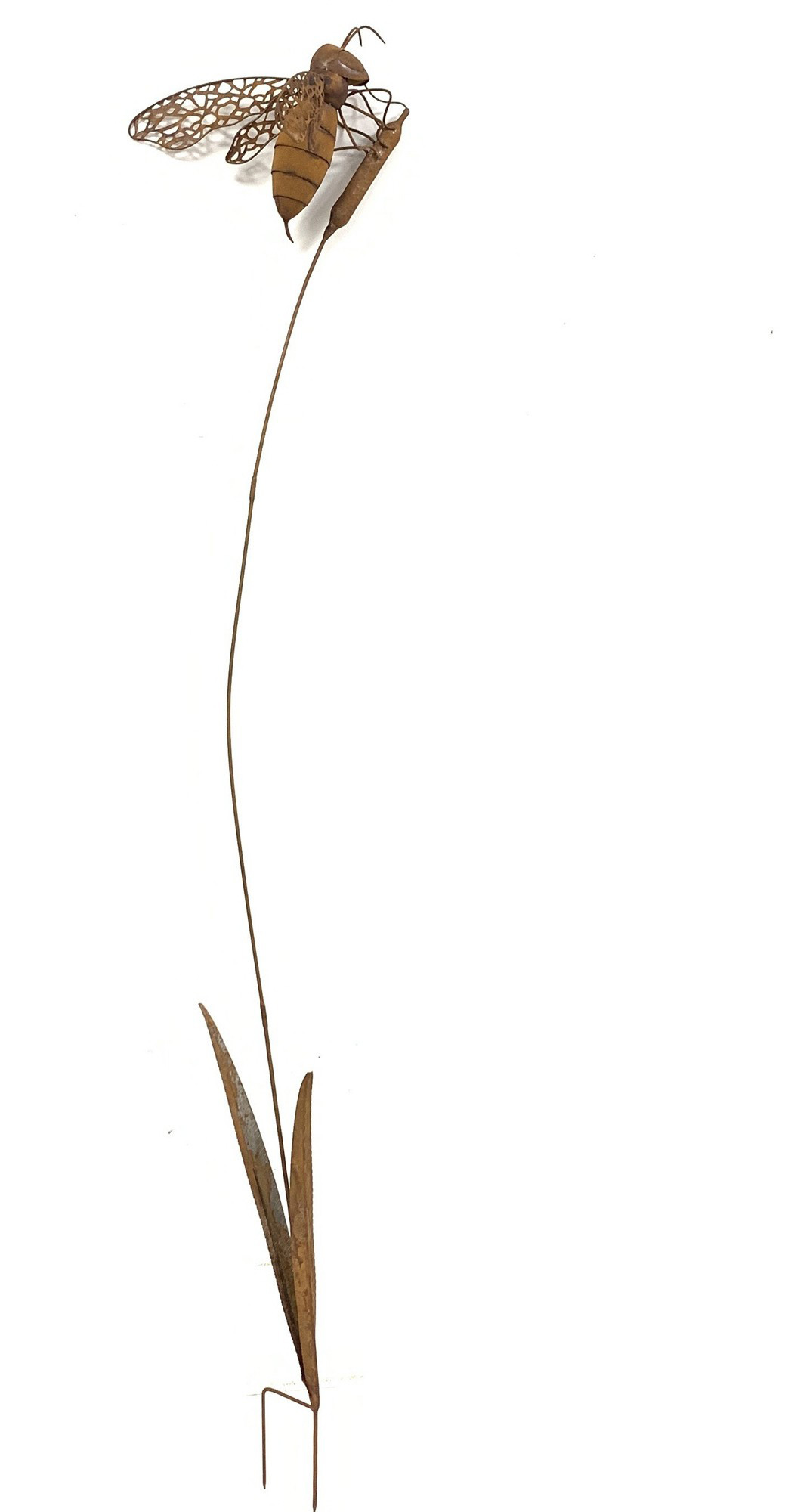 Gartenstecker 'Biene' aus Eisen, H 203 cm, B 43 cm, L 33 cm