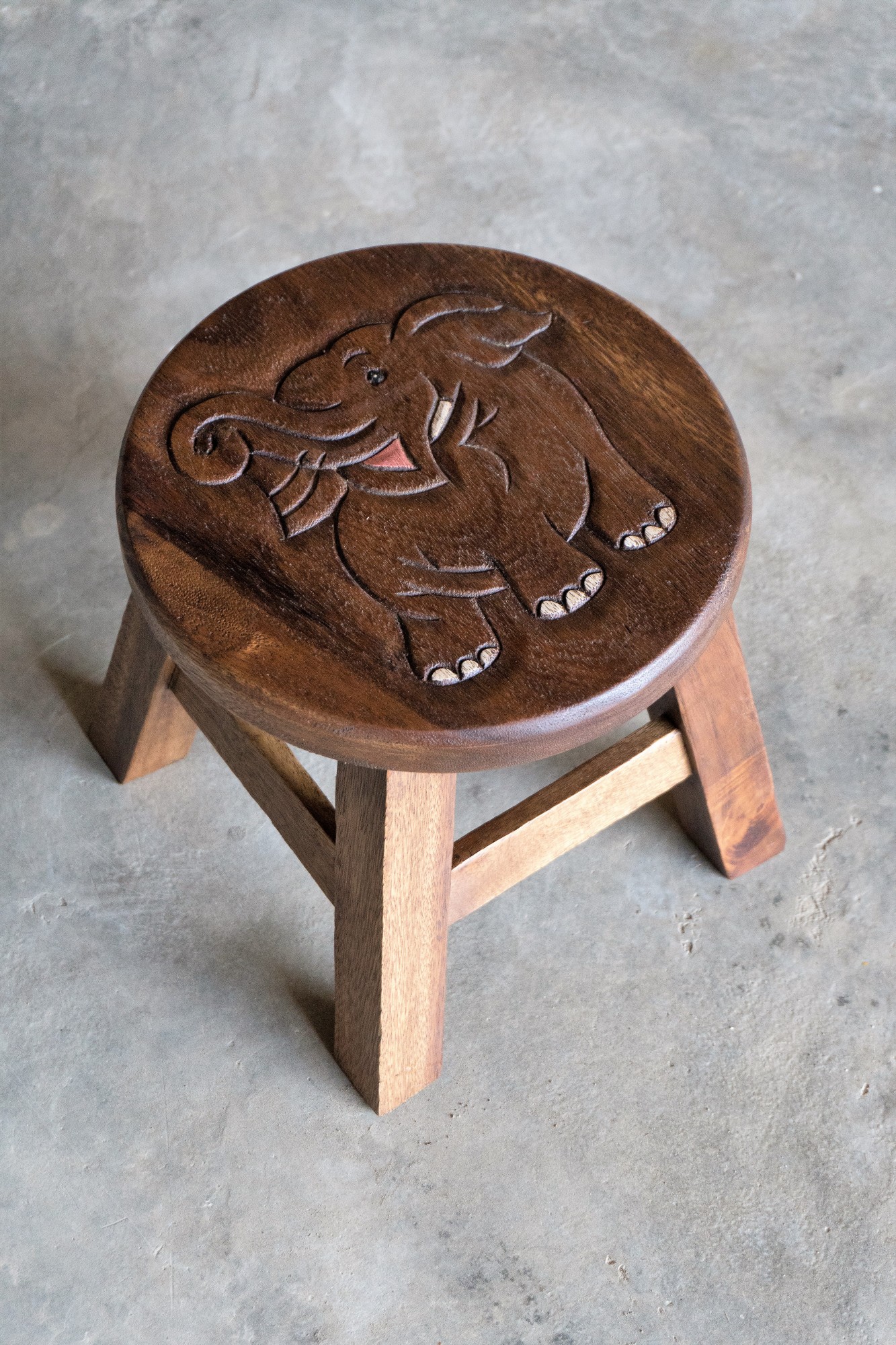 Hocker 'Elefant', natur, Ø 25 cm, H 24 cm