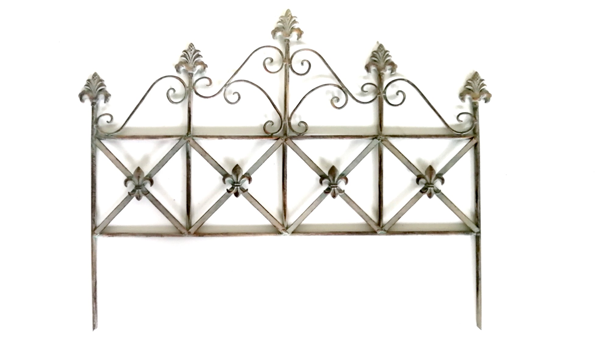 Rankgitter 'Raboulle', silber, beige, T 2 cm, B 68 cm, H 54 cm