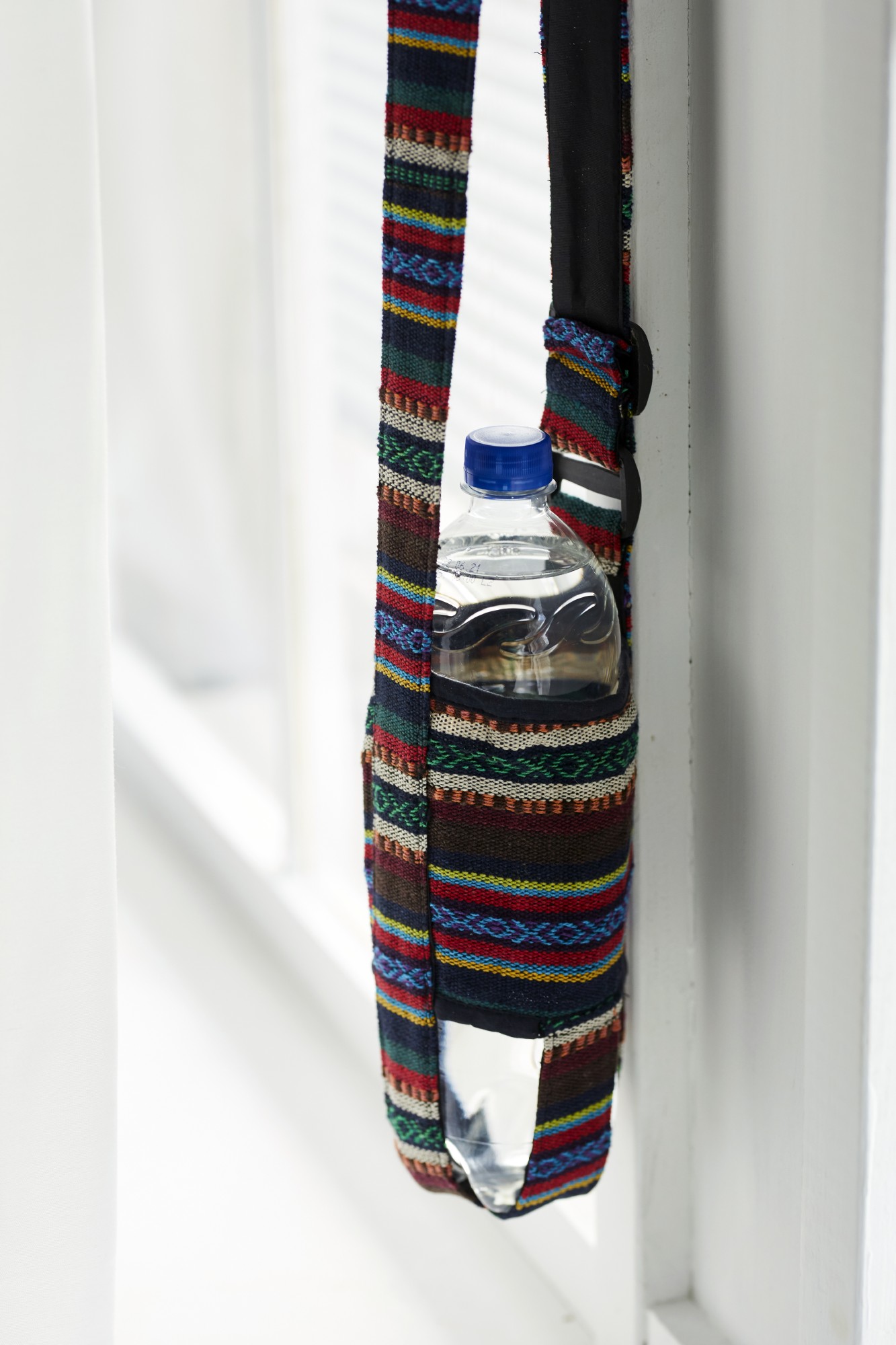 Flaschenhalter Nepalstyle, multicolor, Ø 8 cm, H 20 cm