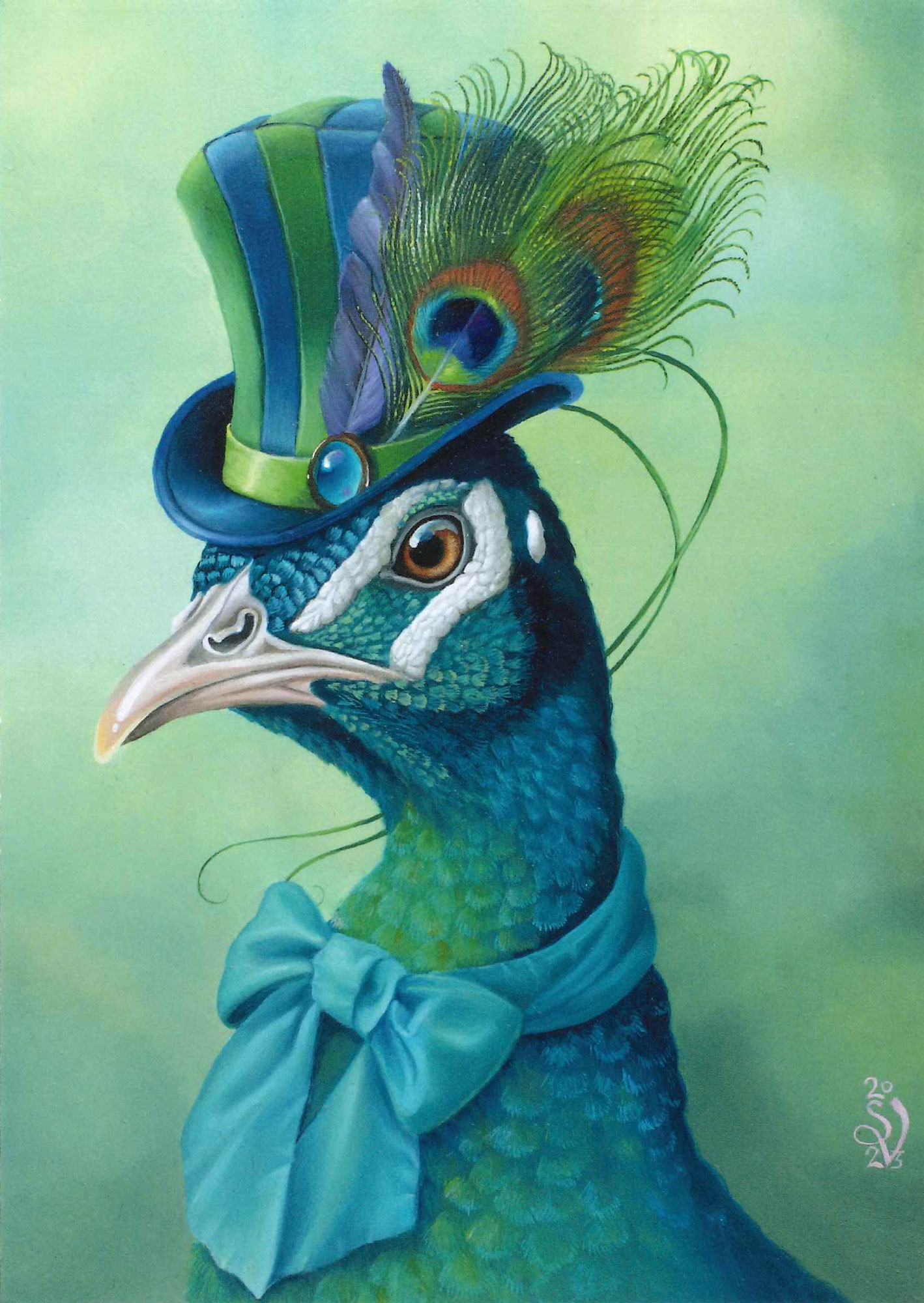 Postkarte 'Peacock'