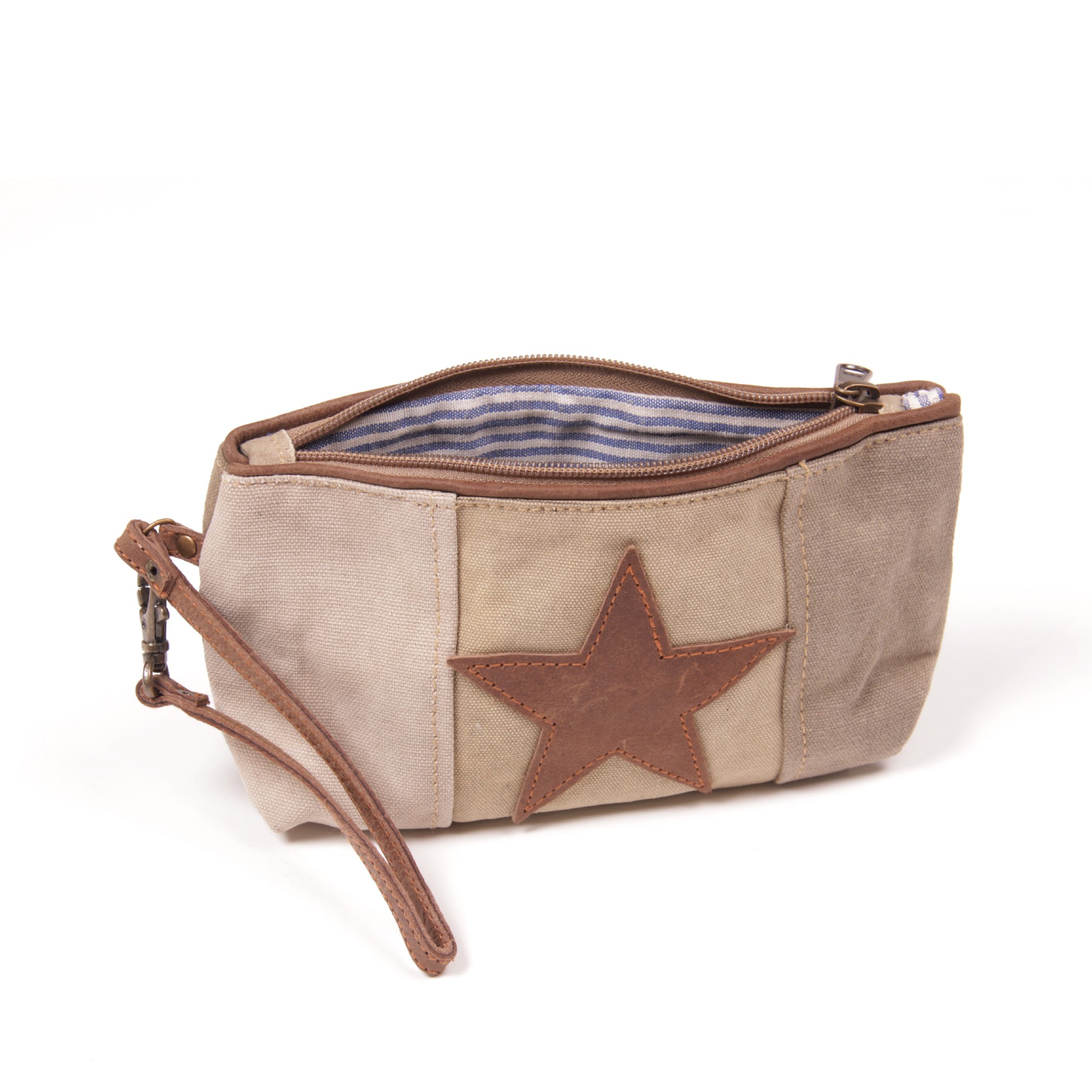 Etui 'One Star', beige, B 22 cm, H 13 cm