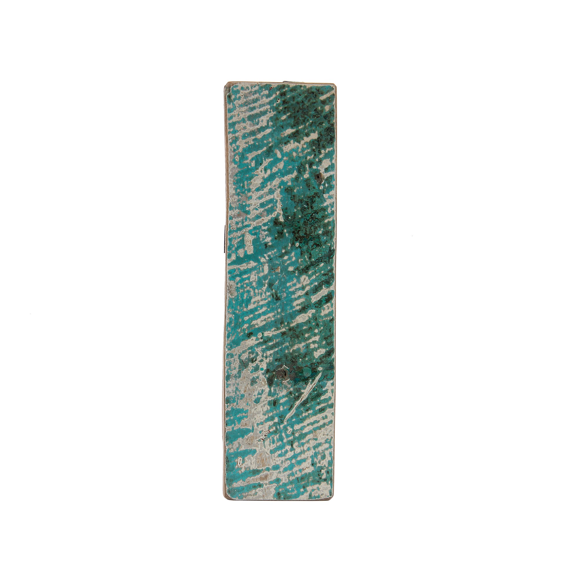 Holzbuchstabe 'I', mehrfarbig, T 2,5 cm, B 13 cm, H 19 cm