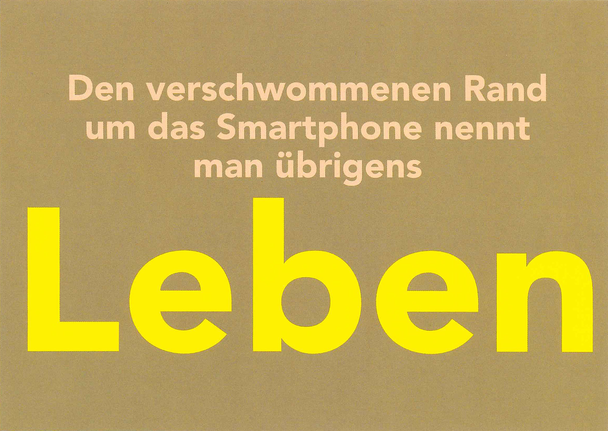 Postkarte 'Leben'
