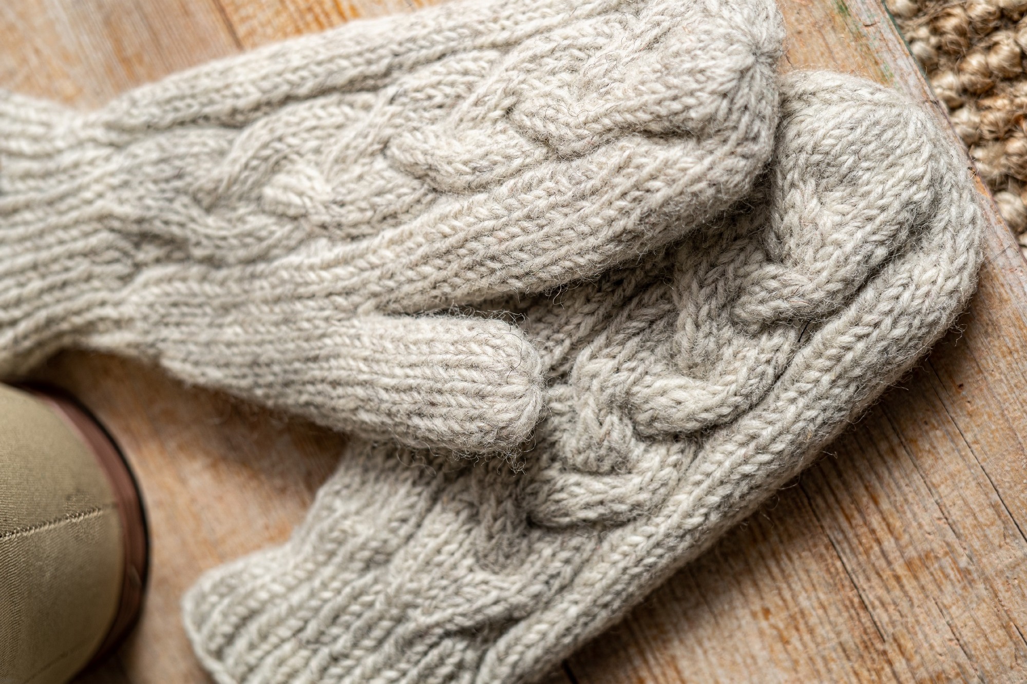 Handschuhe, naturweiß
