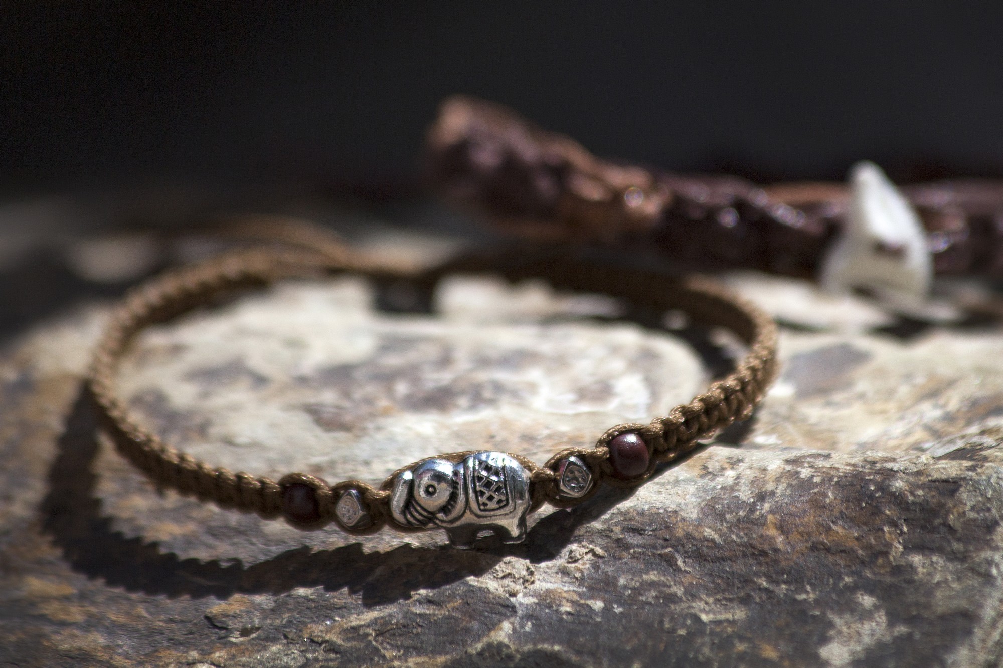 Armband Elefant, braun