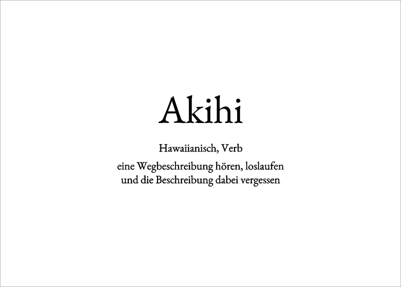 Postkarte 'Akihi'