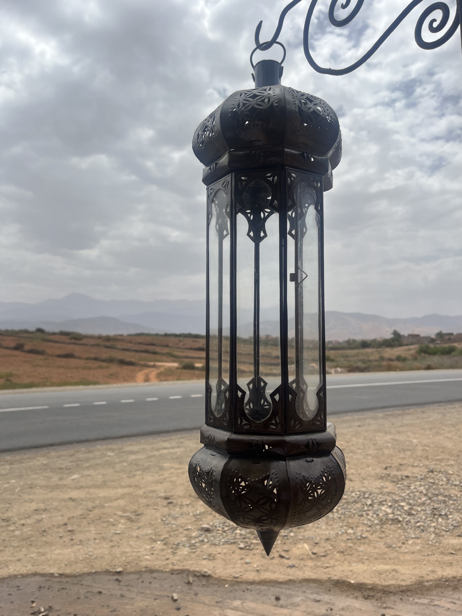 Metalllaterne 'Zain', Transparentglas, Ø 17 cm, H 56 cm