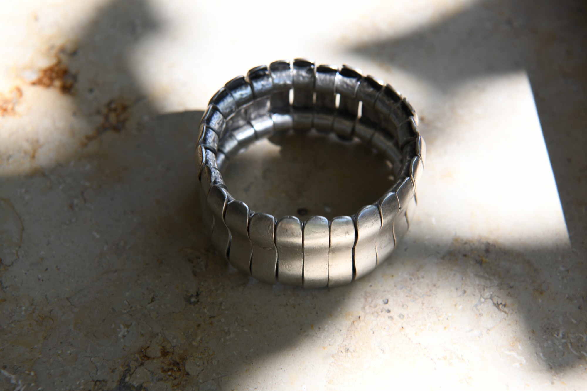 Armband, Zamak-Legierung, silber, B 3 cm, L 8,5 cm
