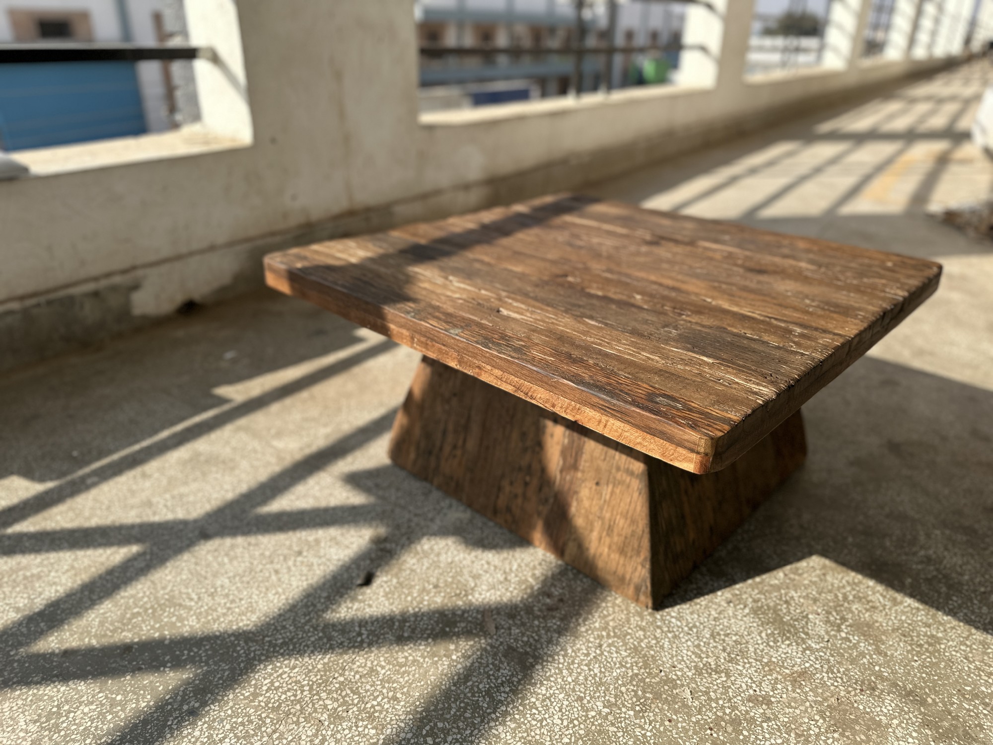 Couchtisch 'Timmersen' eckig, aus recyceltem Holz, B 85 cm, T 85 cm, H 40 cm