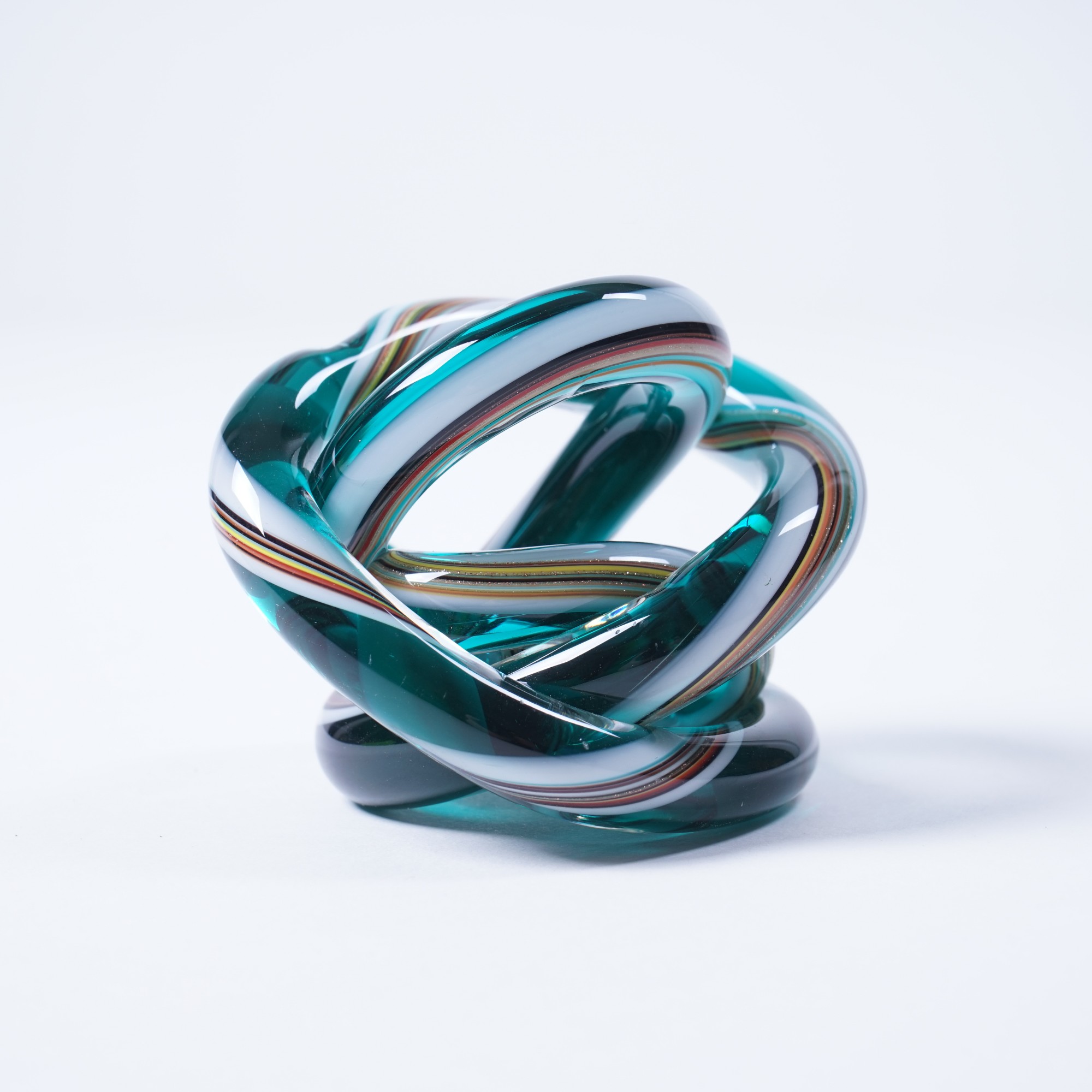 Glasknoten, multicolor, Ø 9 cm