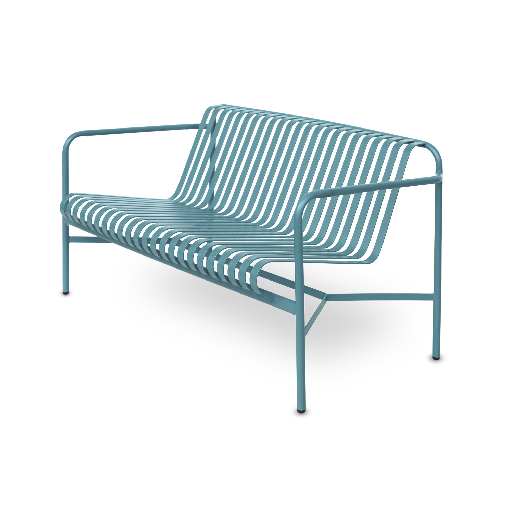Gartenbank 'Jolieure' blau, B 136 cm, L 78,5 cm, H 75,5 cm