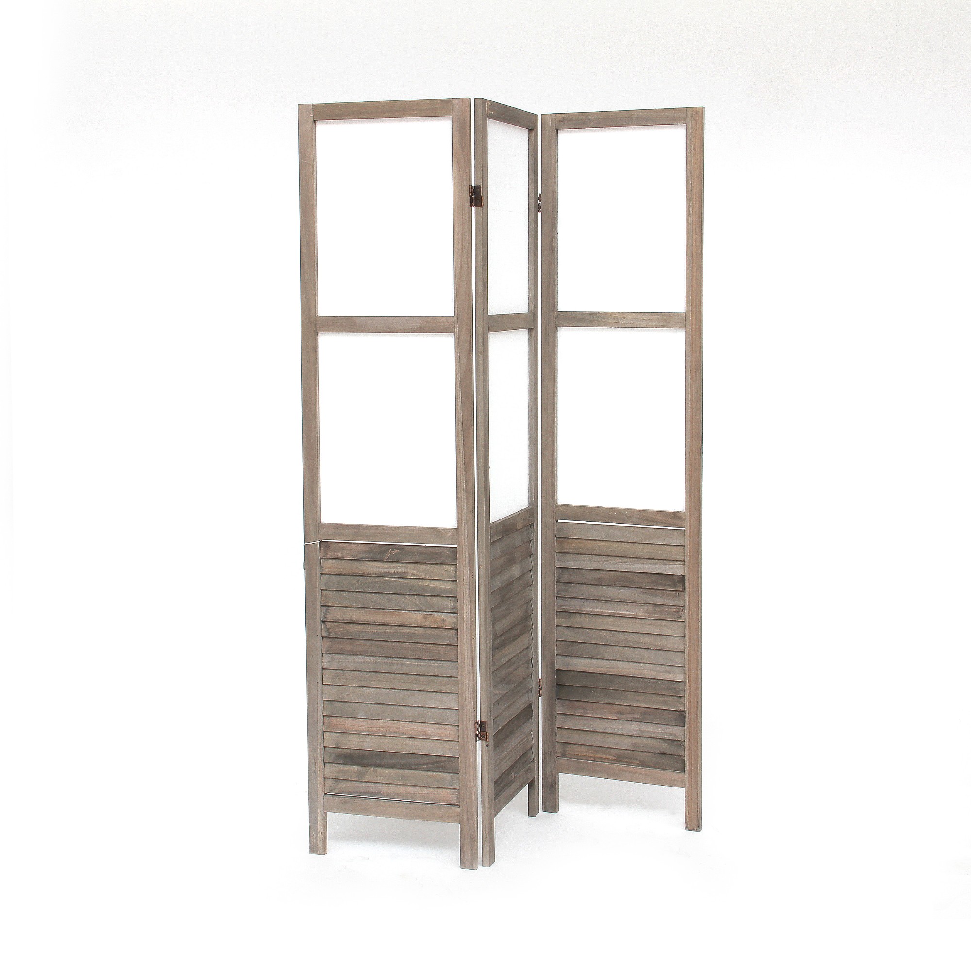 Paravent 3teilig, natur, H 170 cm, B 122 cm, T 4 cm