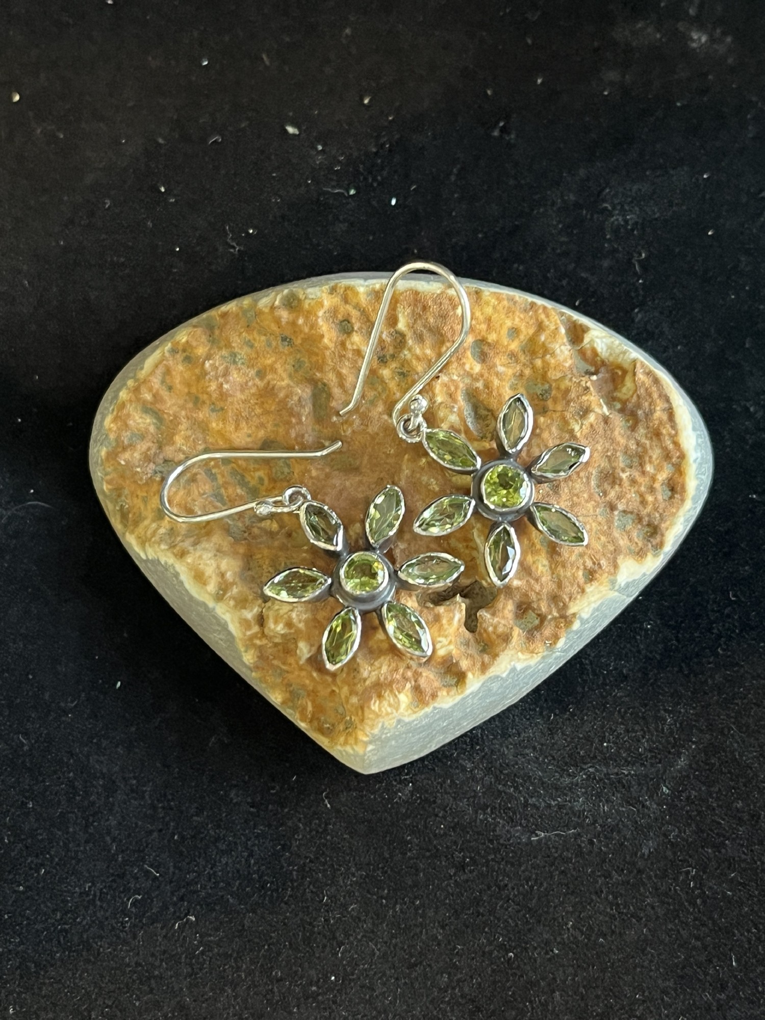 Ohrringe 'Peridot' in 925er Silber