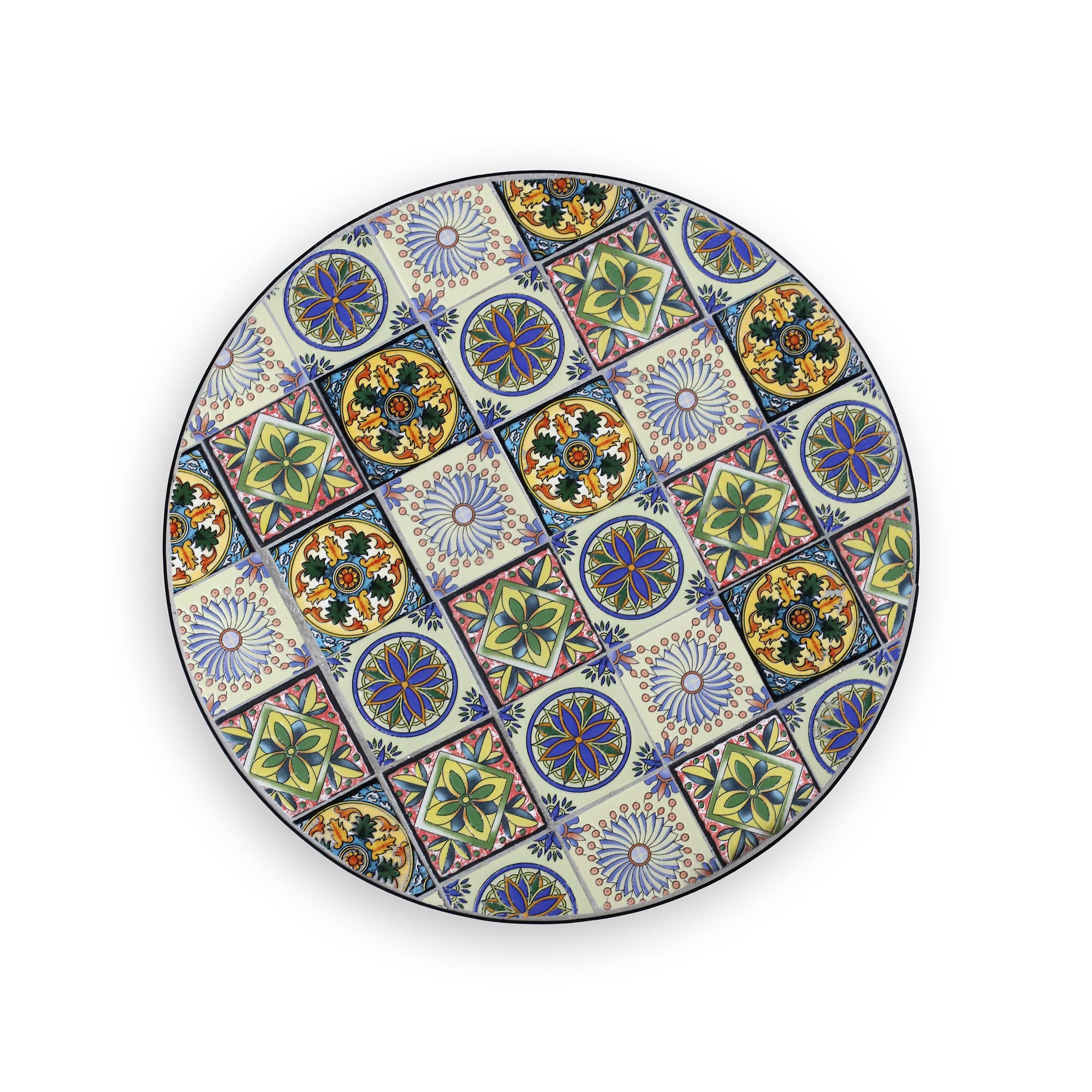 Mosaiktisch 'Ailin', multicolor, Ø 60 cm, H 72 cm