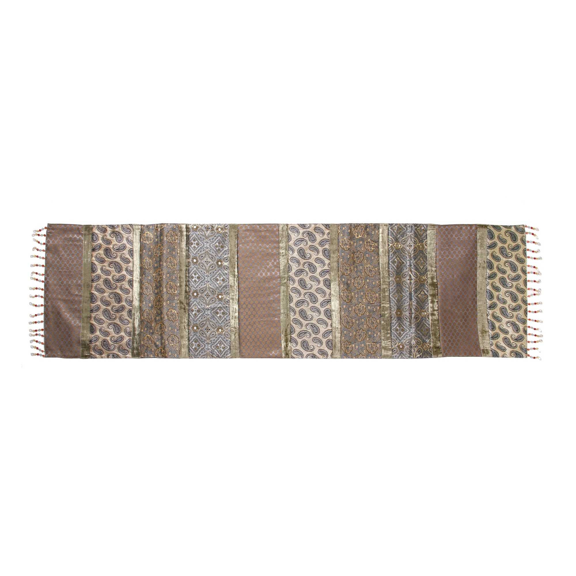 Tischläufer 'Tadpole', braun, L 150 cm, B 40 cm
