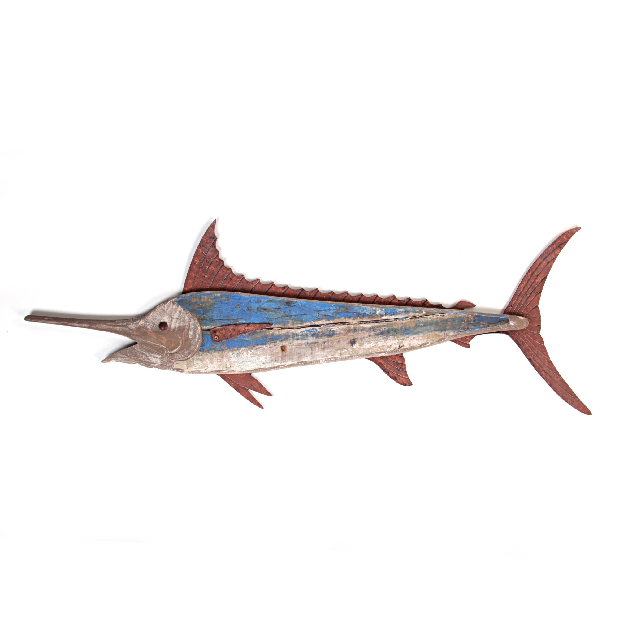 Wandbild 'Schwertfisch', B 99,5 cm, H 34 cm, L 2,5 cm