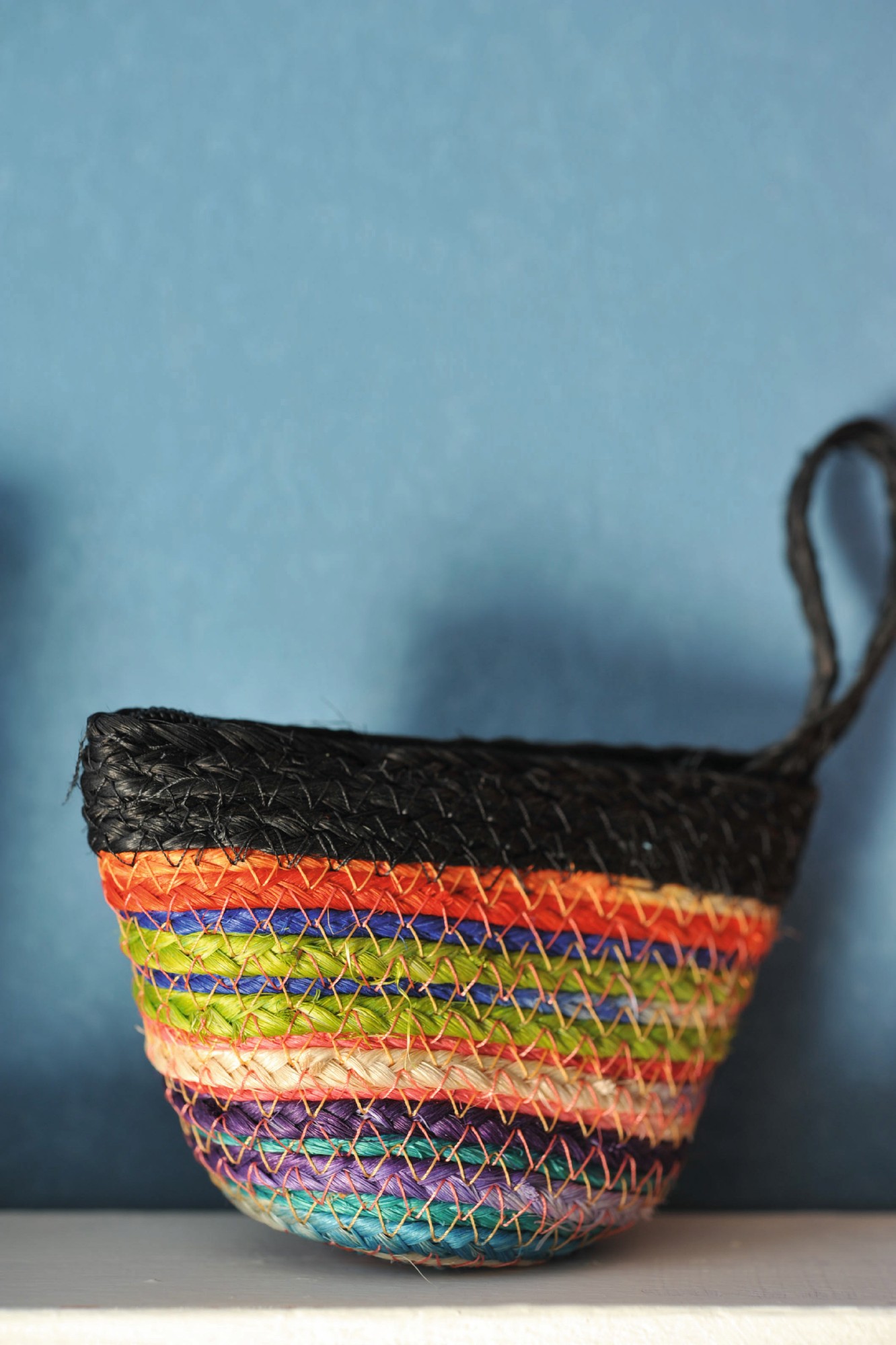 Geldbörse "Rainbow", mit Reißverschluss, multicolor/schwarz, B 10 cm, H 7 cm