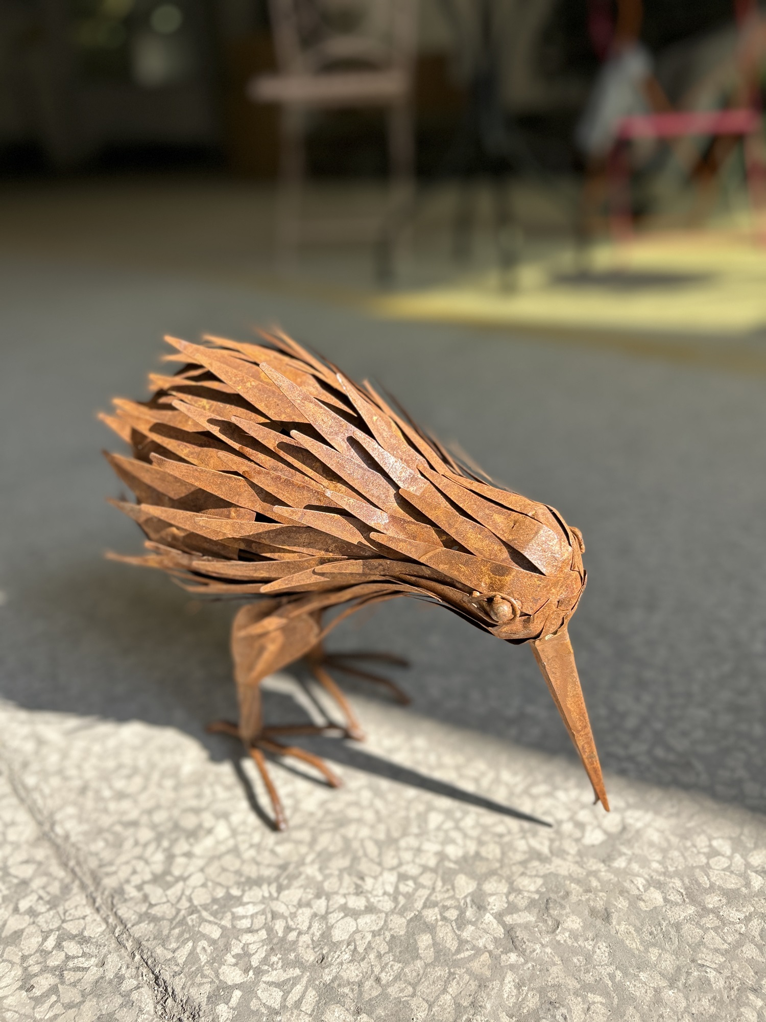 Metallfigur 'Kiwi', L 31,5 cm, B 16 cm, H 27 cm