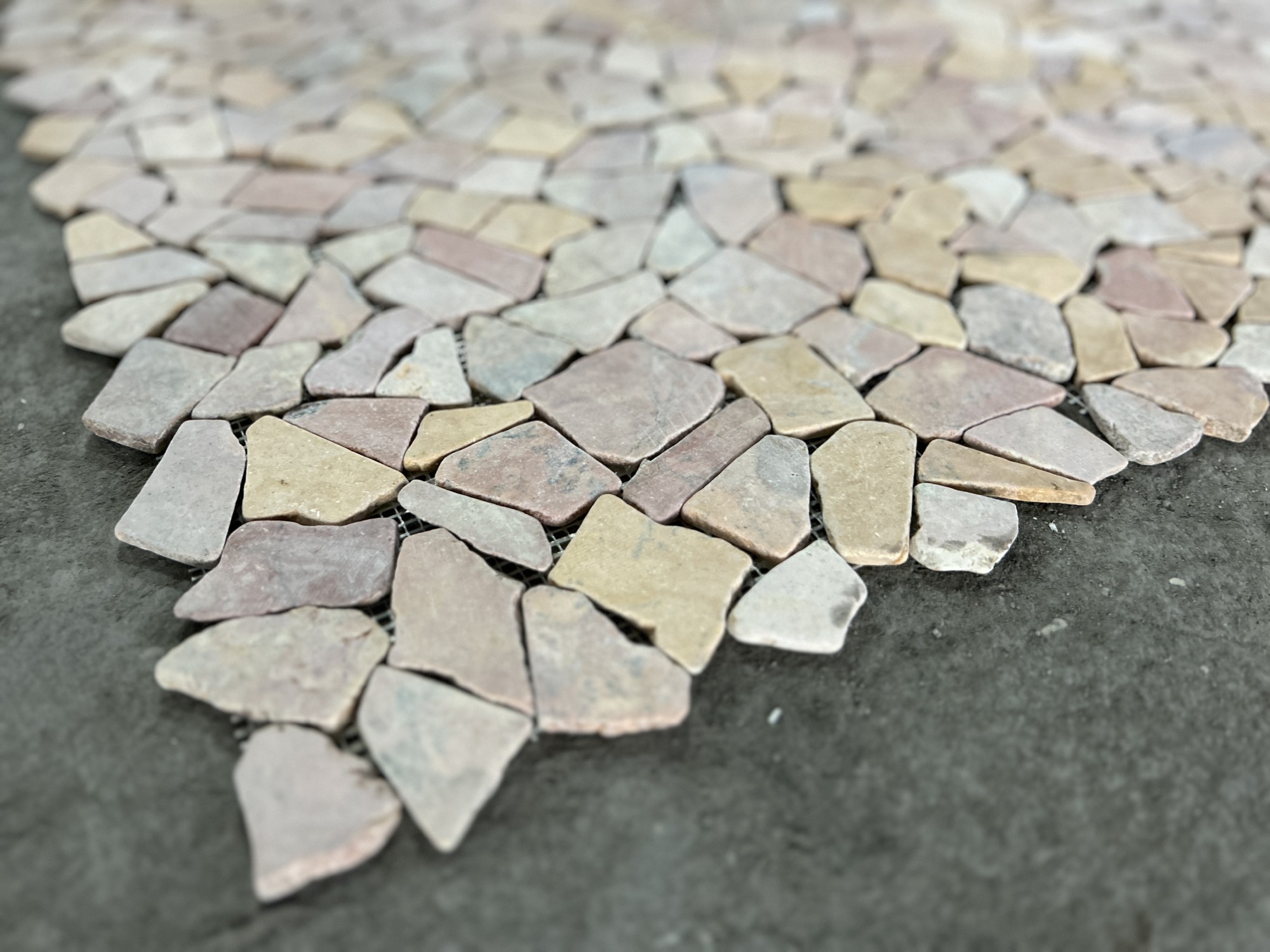 Naturstein Mosaik rot, 30,5 cm x 30,5 cm, 1 m²