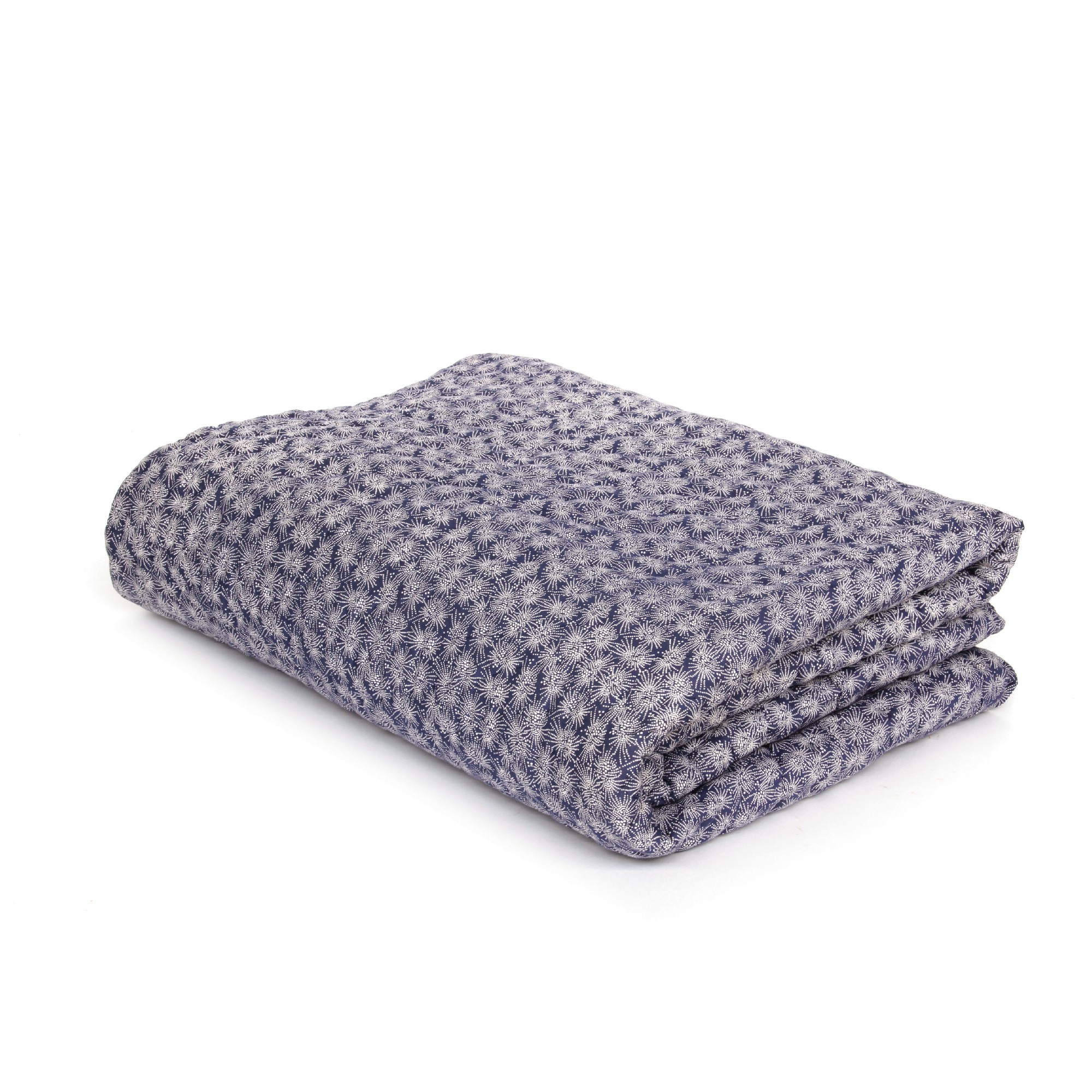 Quilt 'Lautrec', blau, weiß, T 220 cm, B 270 cm