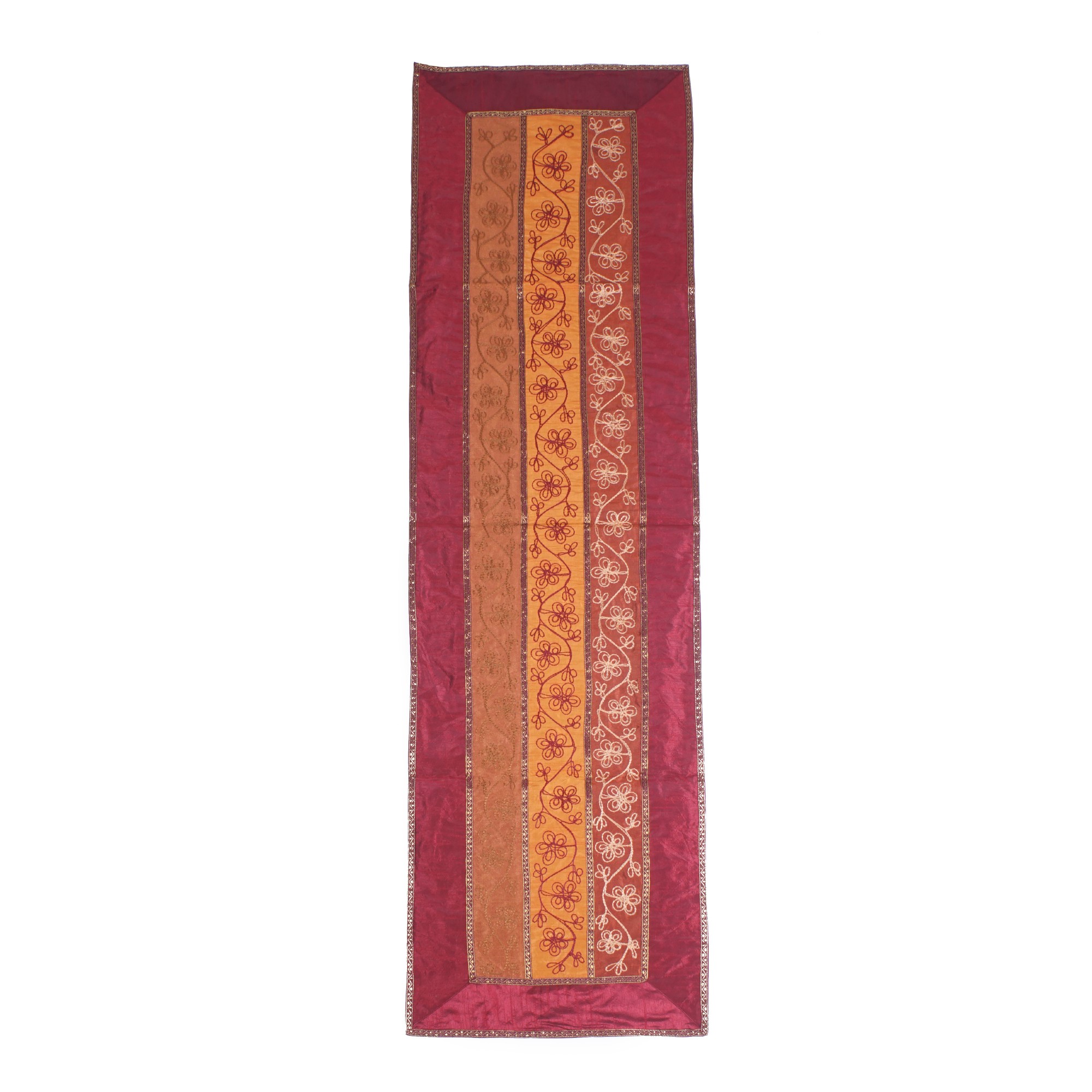 Tischläufer 'Nobleness', bordeaux-gold, L 150 cm, B 40 cm
