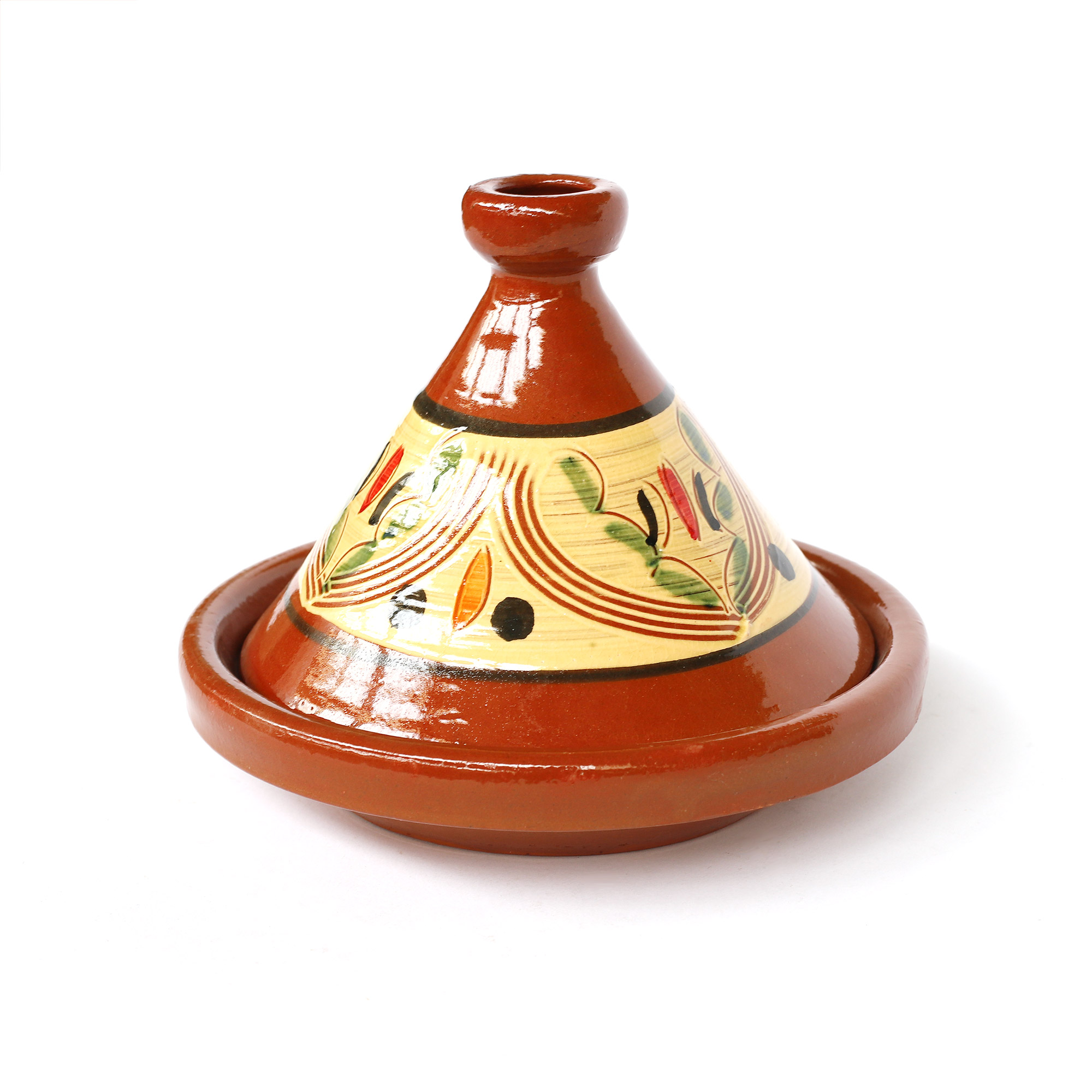 Tajine 'Taroudant', braun, multicolor, Ø 25 cm