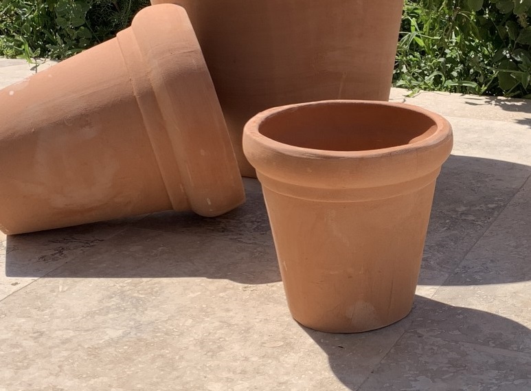 Pflanzkübel, Terracotta, Ø 19 cm, H 19 cm
