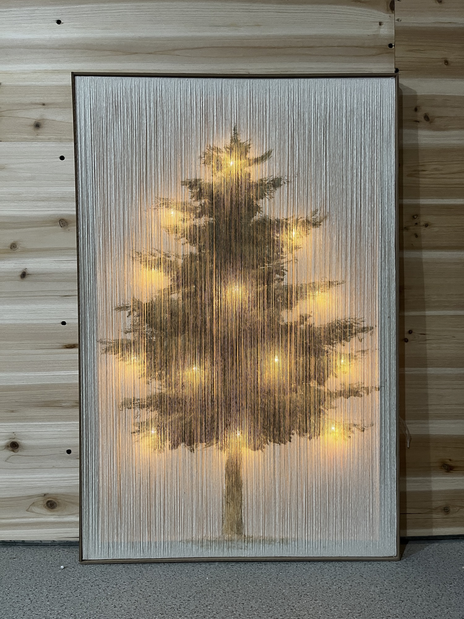 Wandbild 'Sapin de Noèl' mit Beleuchtung, H 84 cm, B 55,5 cm