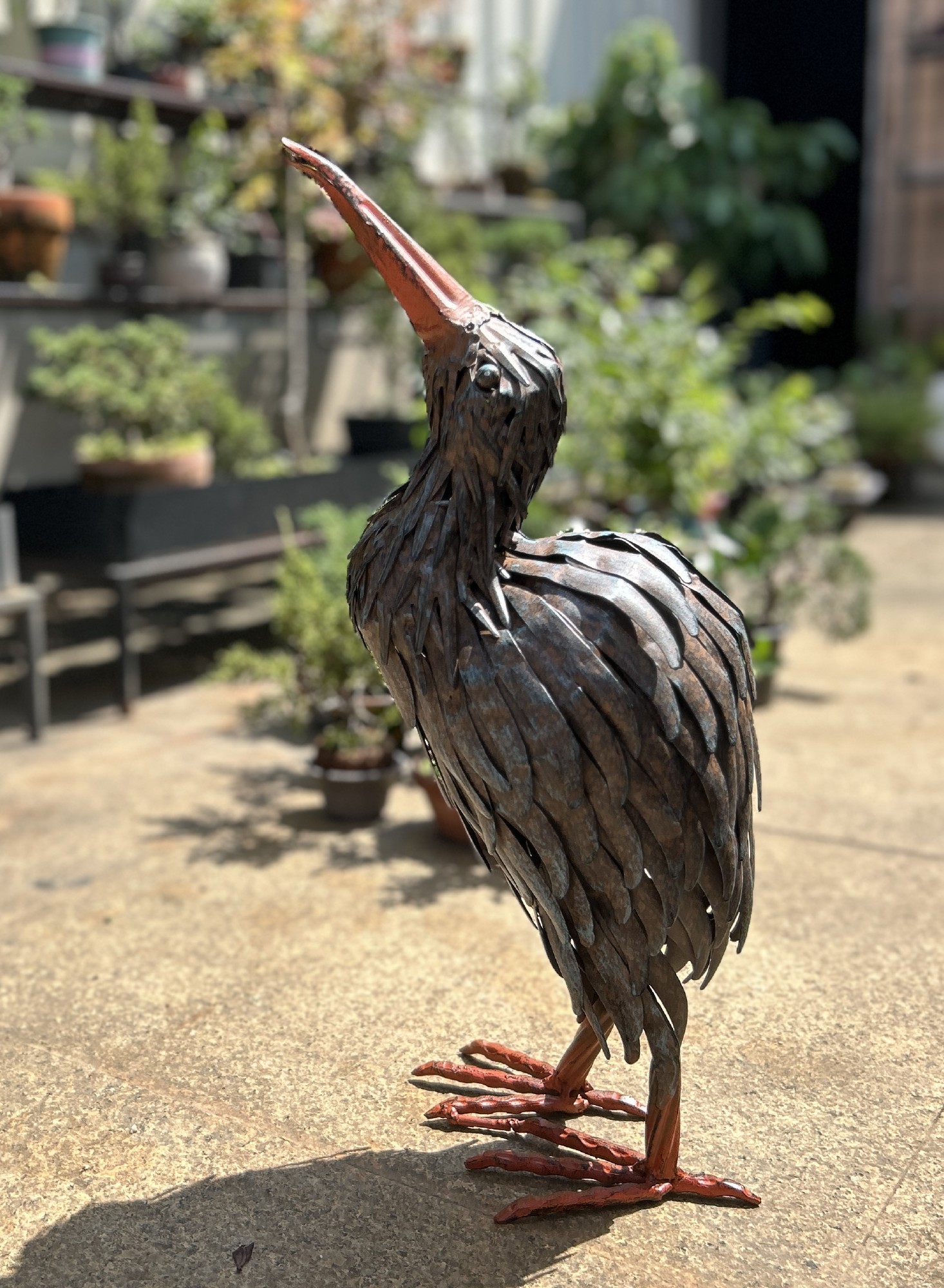 Metall-Skulptur 'Kiwi', B 24 cm, T 17 cm, H 46 cm