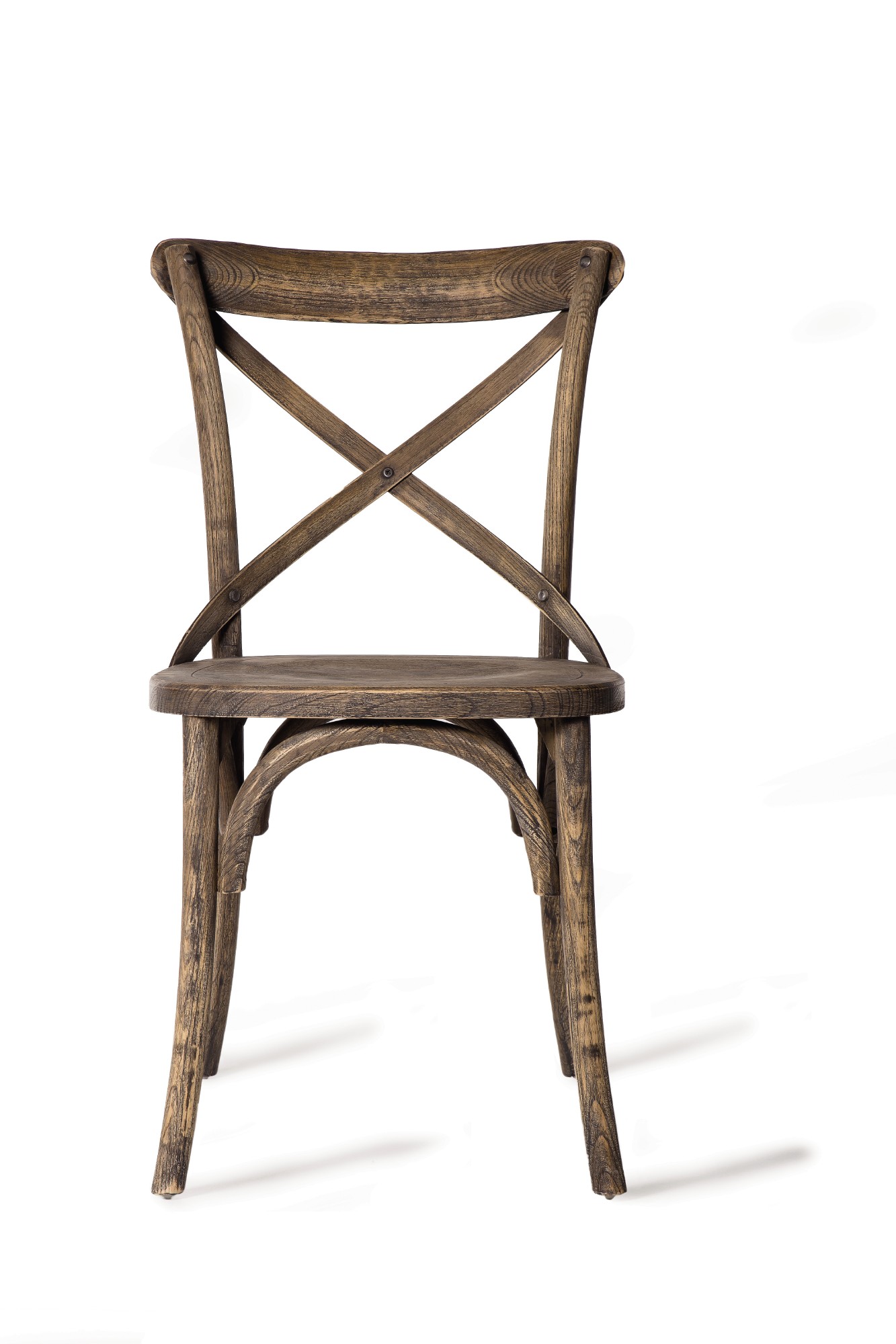 Stuhl "Poitiers", dunkelbraun, H 87 cm, B 46 cm, T 42 cm