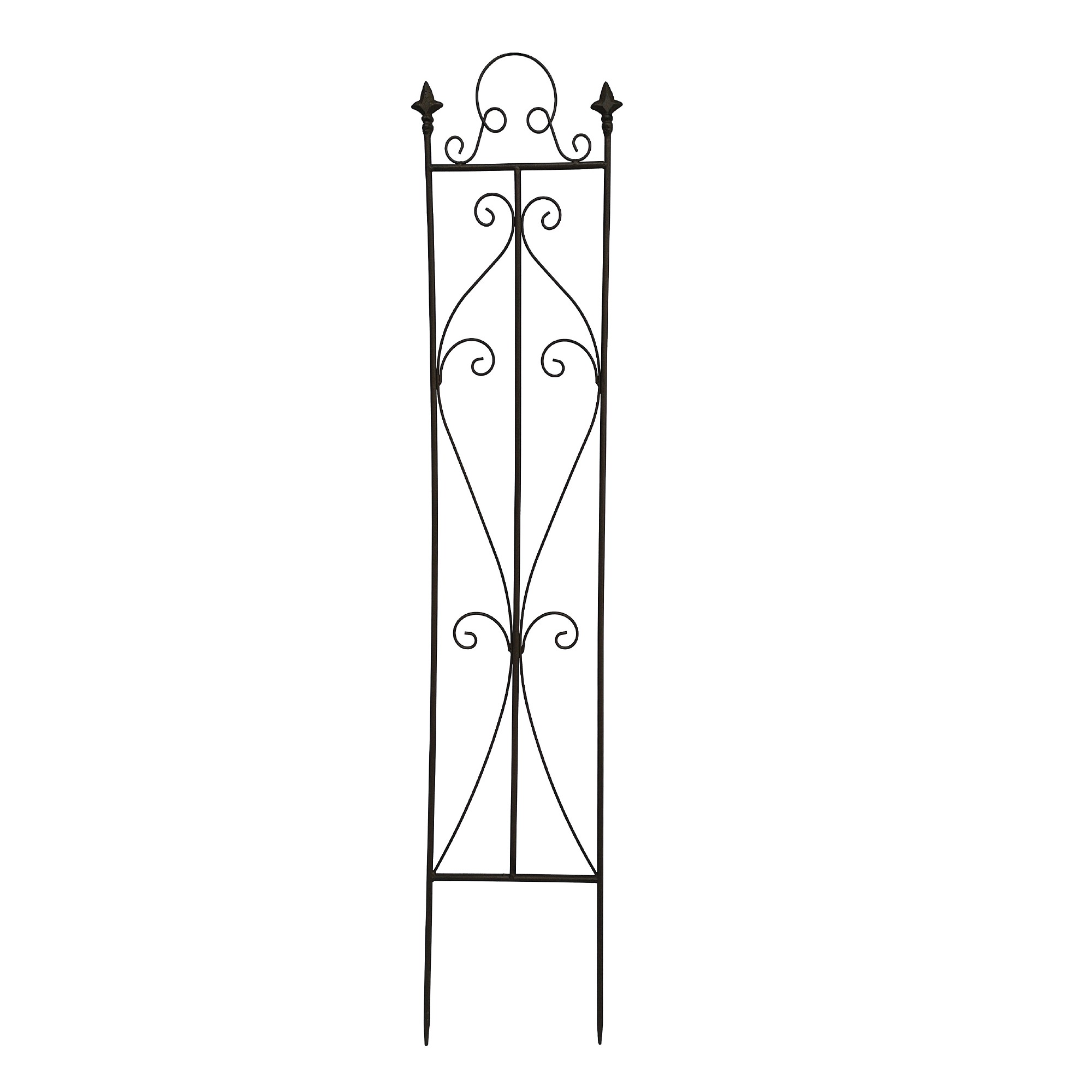 Rankhilfe aus Metall 'Trilot', natur, B 23 cm, H 118 cm