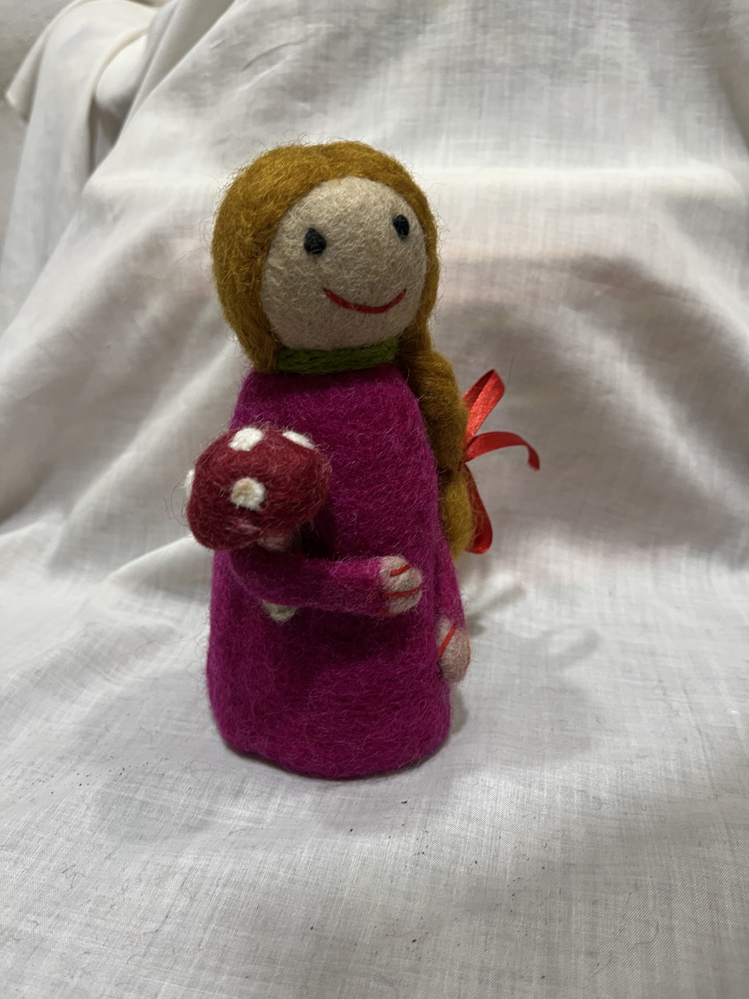 Eierwärmer 'Girl', pink, Ø 8 cm, H 18 cm