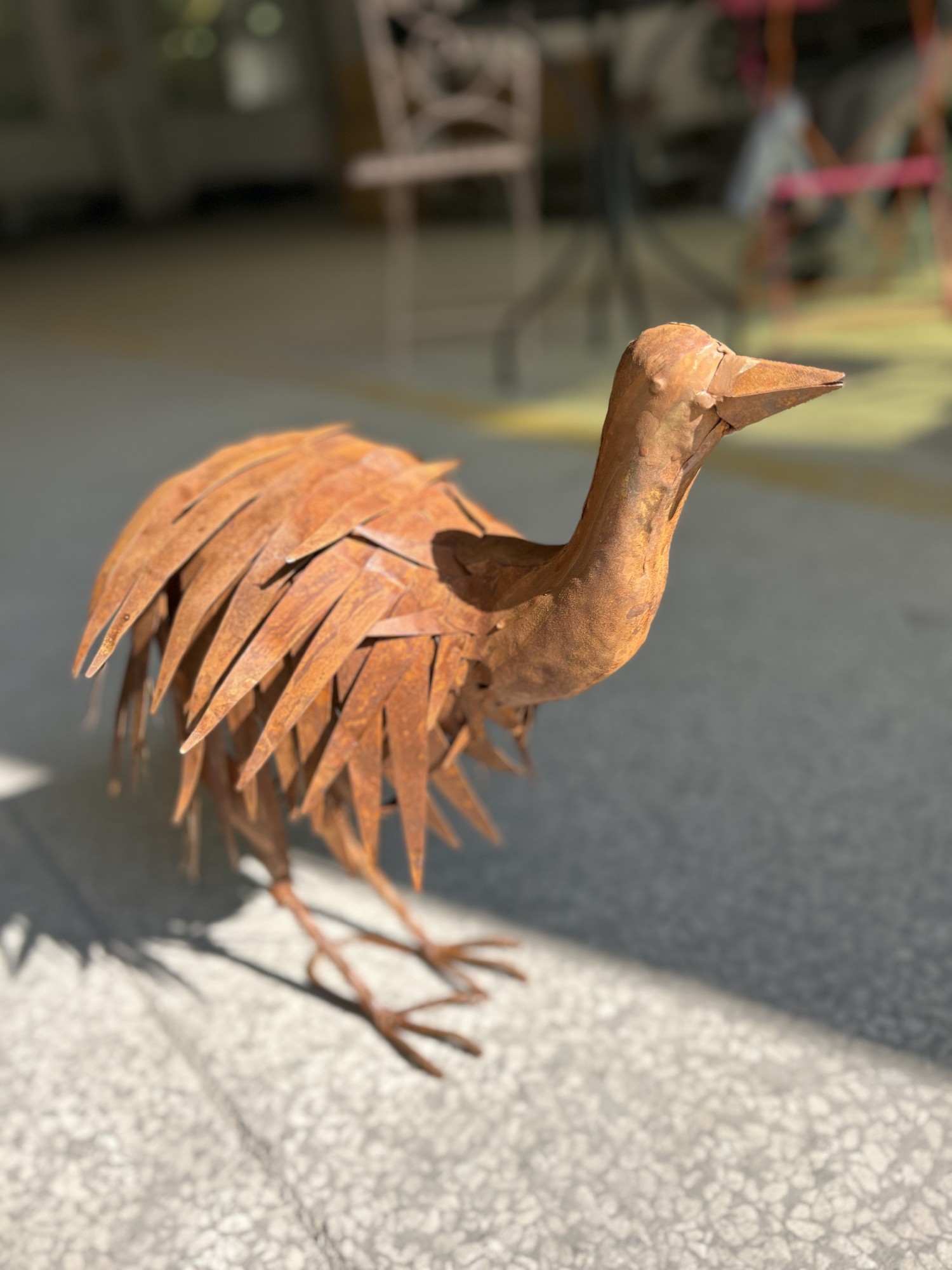 Metallfigur 'Vogel', L 42 cm, B 26,5 cm, H 38,5 cm