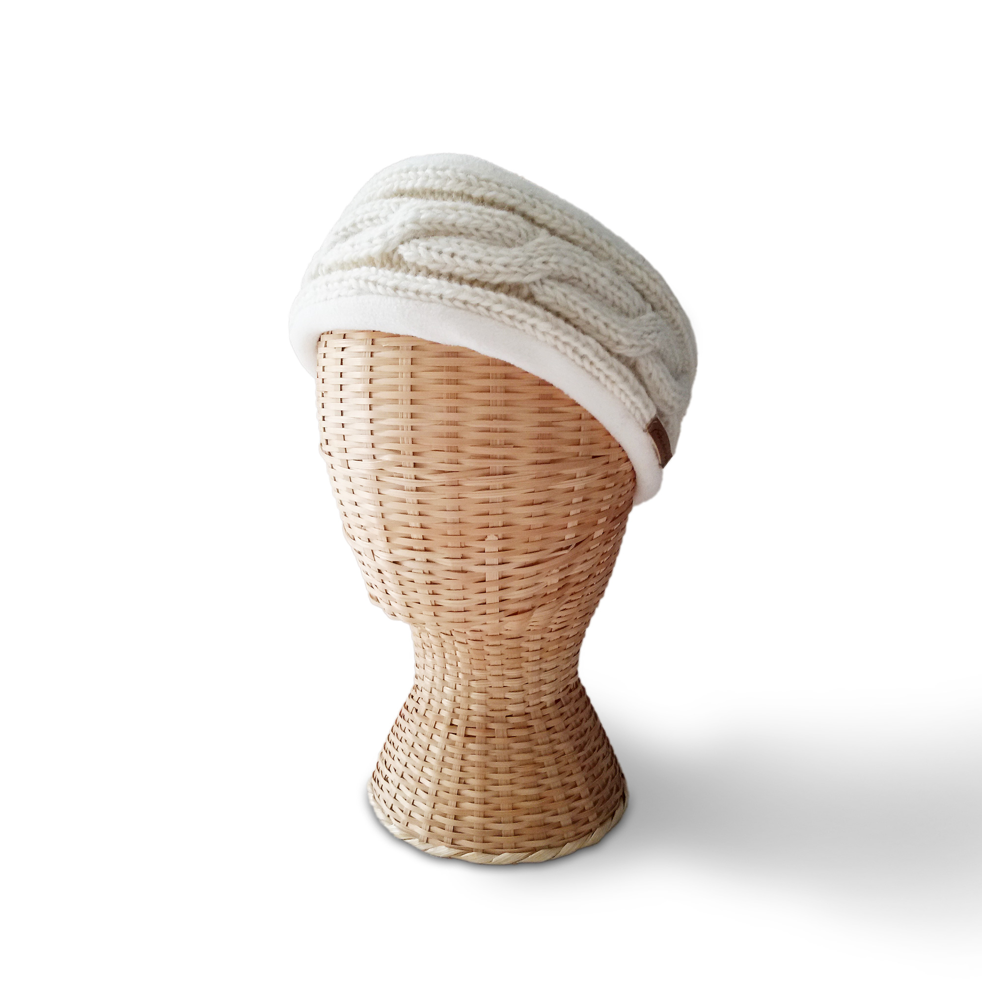 Stirnband mit Zopfmuster, B 27 cm, H 9 cm