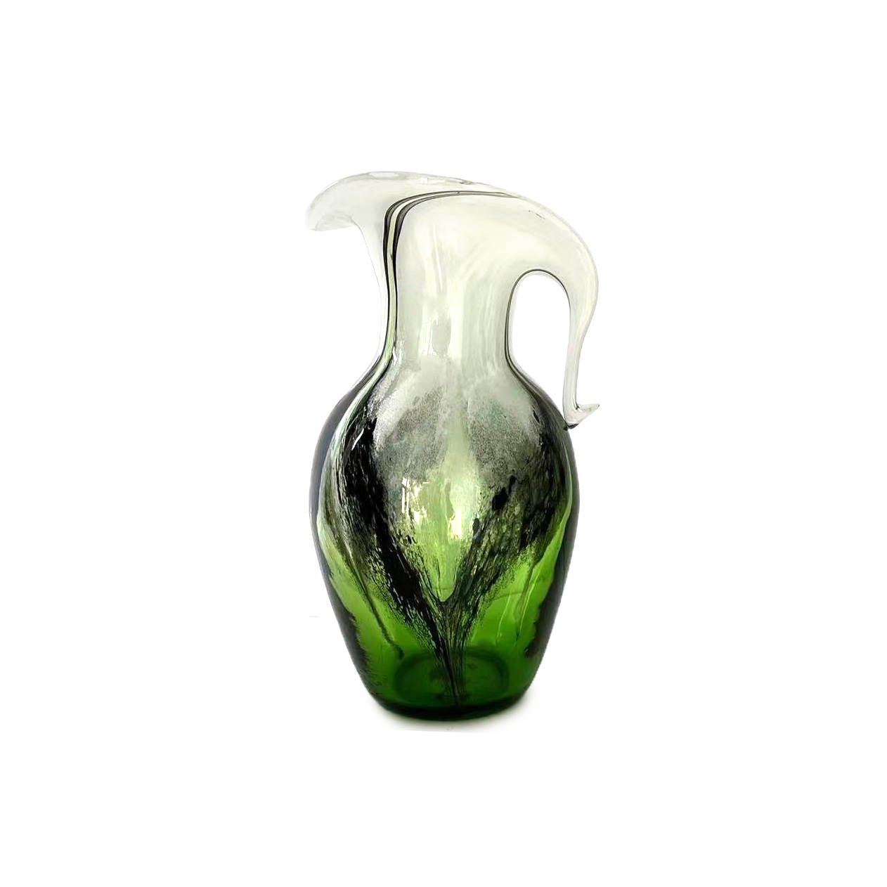 Glaskaraffe 'Fey', grün, Ø 17 cm, H 31 cm